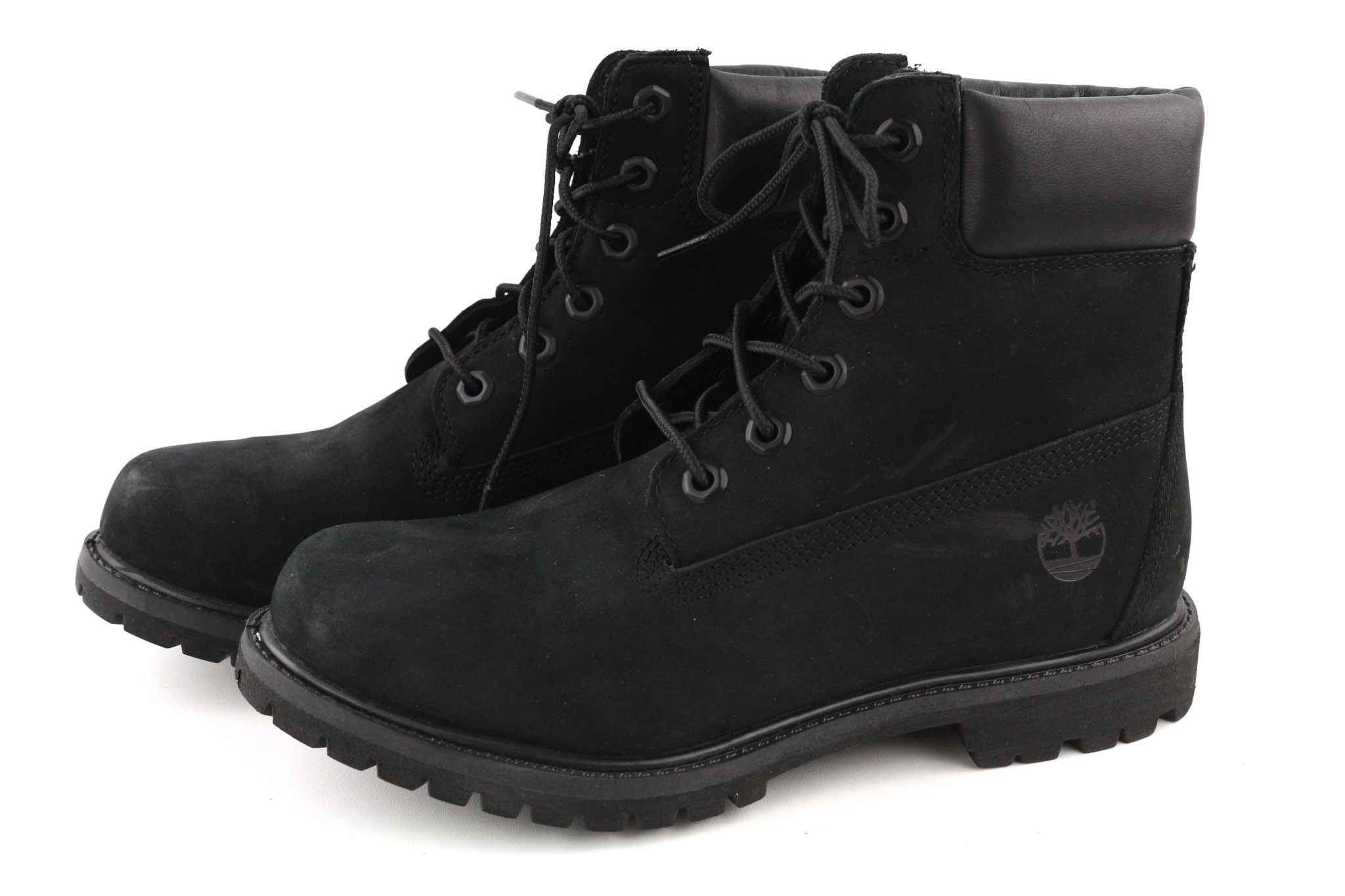 Timberland 8658A-A3398 EU38.5/39 Black Leather Lace Boots 81175 Size US 7.5 / IT 37.5 - 4 Thumbnail