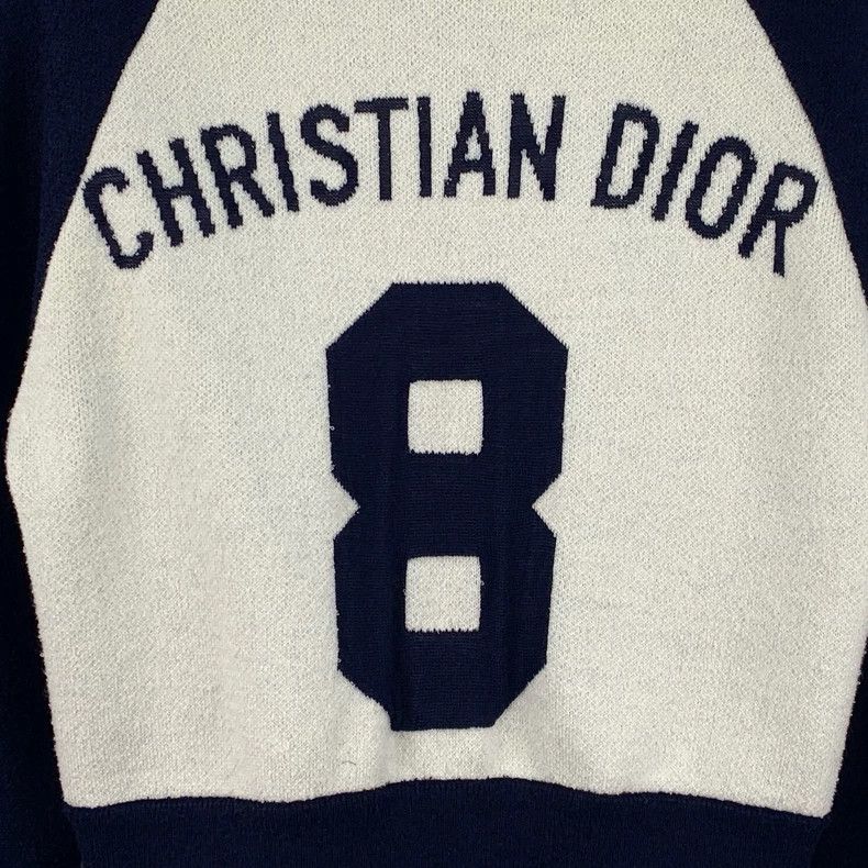 Dior Dior Color-blocked logo letter inlaid wool zipper long-sle Size XS / US 0-2 / IT 36-38 - 5 Thumbnail