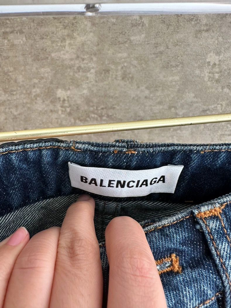 Balenciaga Balenciaga Jean Half Skirt 2504-Nextarrow Size 33" - 4 Thumbnail