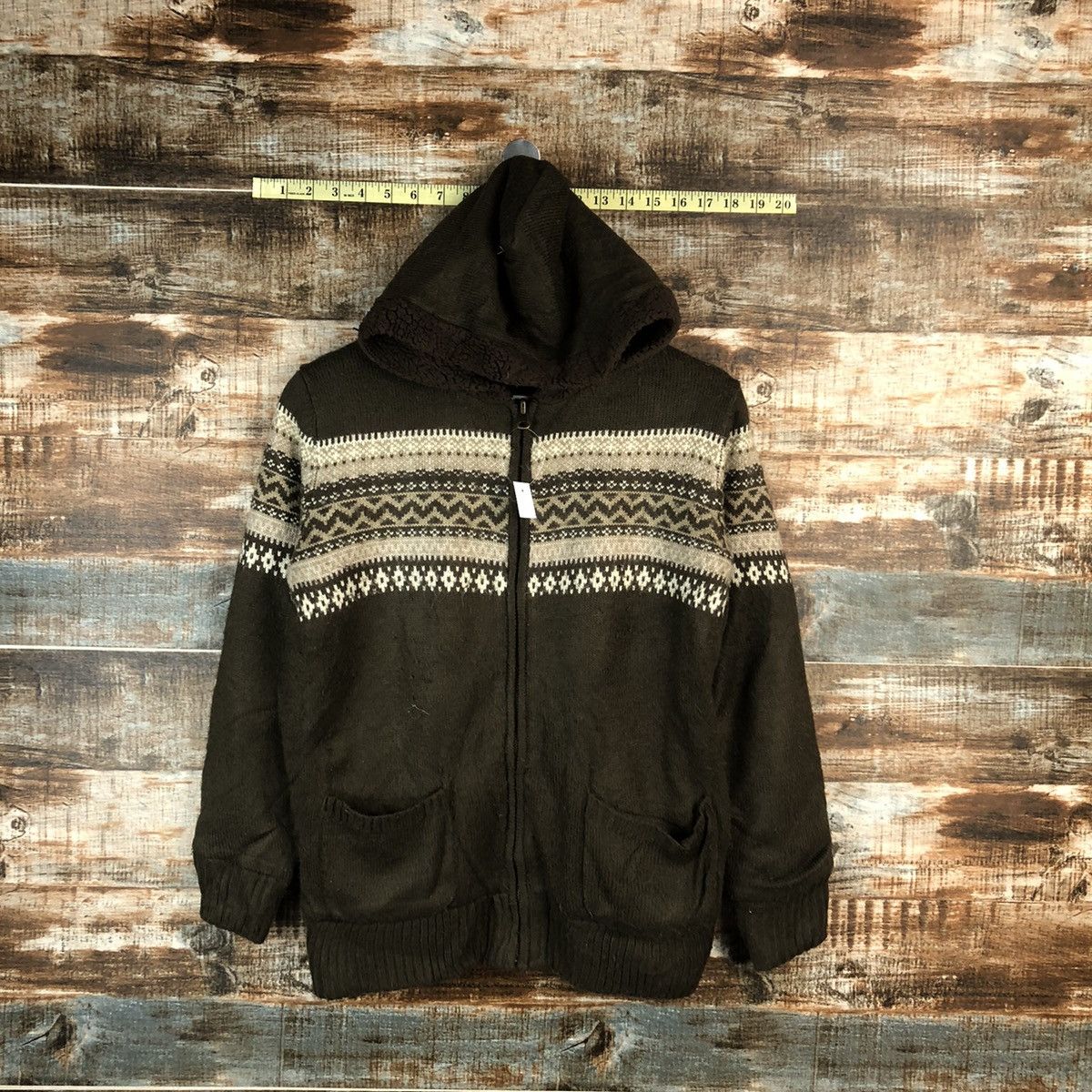 Japanese Brand Brown Hoodie sweatshirt #A1588