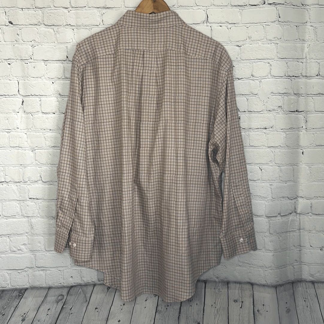 Ralph Lauren LAUREN RALPH LAUREN Shirt Mens Brown CHECKERED LONG SLEEVE Sz 17 1/2 Green Label Size US XXL / EU 58 / 5 - 3 Thumbnail