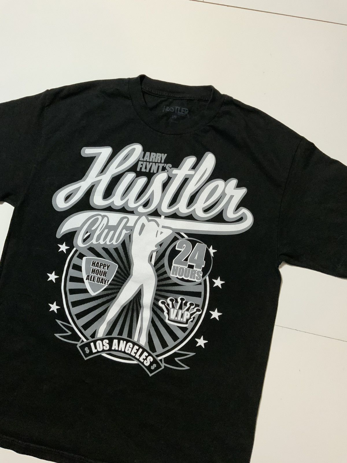 Other Larry Flynt’s Hustler Club LA Stripper Pole Y2K T-Shirt Size US L / EU 52-54 / 3 - 3 Thumbnail