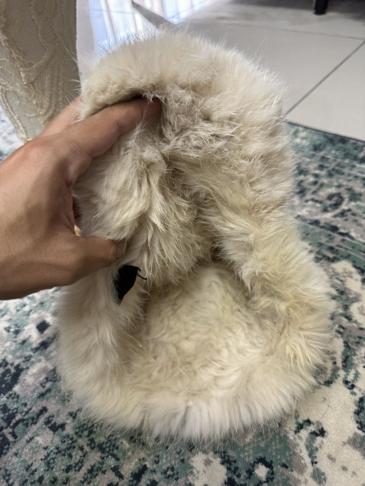 Japanese Brand JILL STUART RABBIT FUR BEANIE HAT Size ONE SIZE - 5 Thumbnail