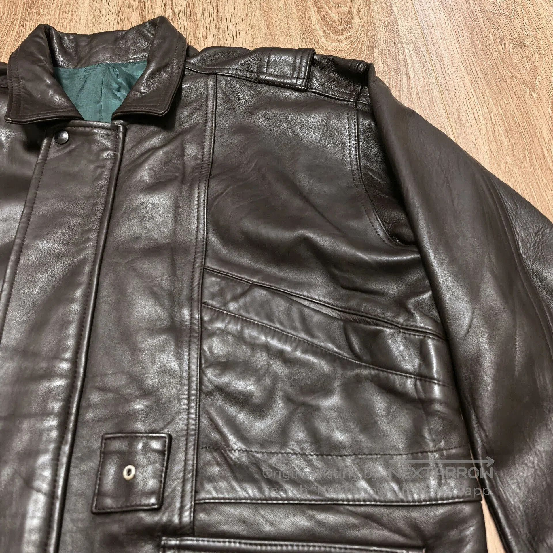 Vintage FLORENCE Sheepskin Moto Leather Jacket. Size US M / EU 48-50 / 2 - 3 Thumbnail