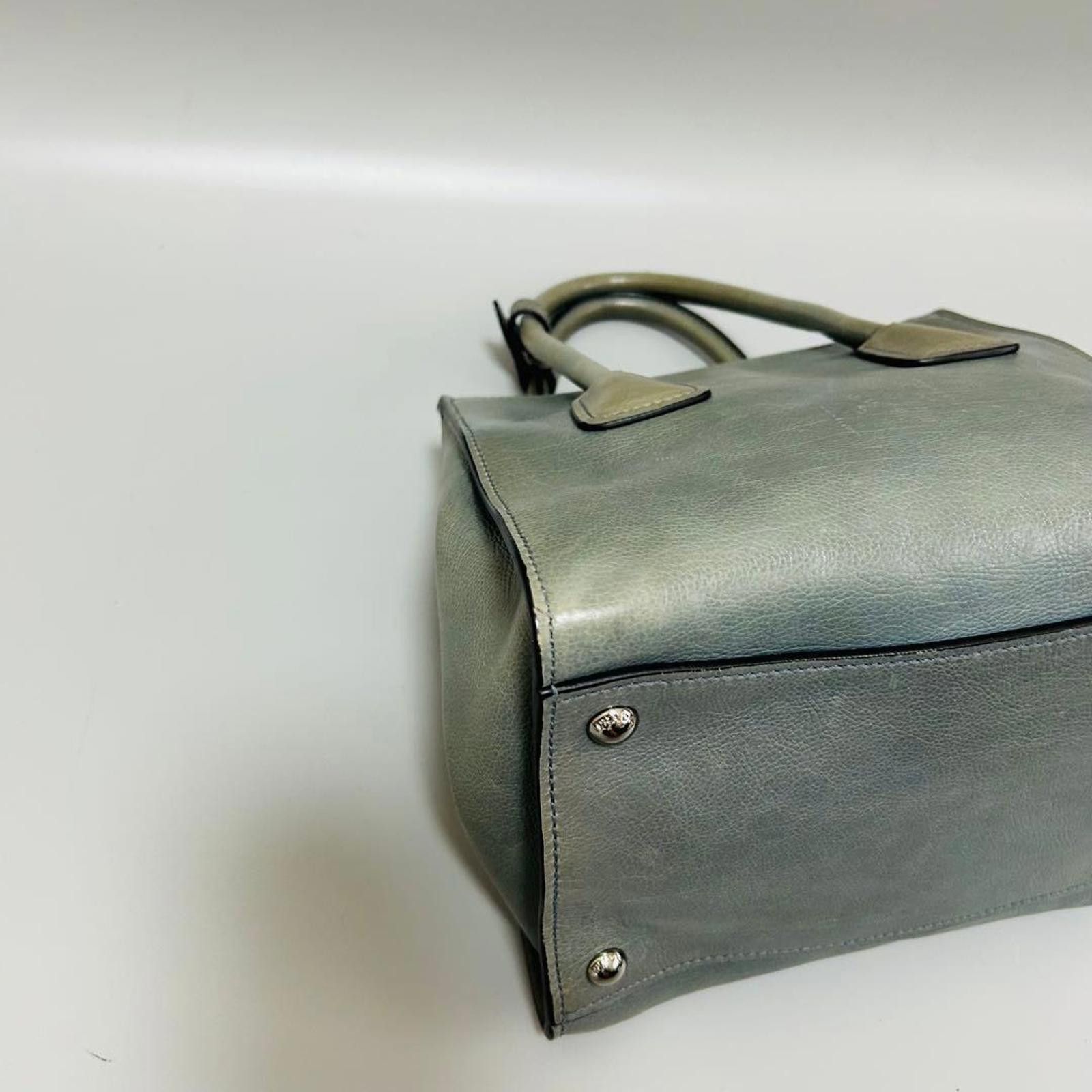 Prada Prada - Grey Leather Tote Bag Size ONE SIZE - 5 Thumbnail
