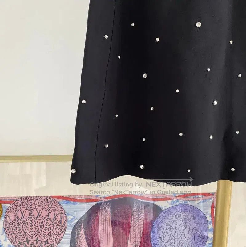 Miu Miu Miu Miu Black Summer A-Line Mini Skirt . Size 31" - 3 Thumbnail