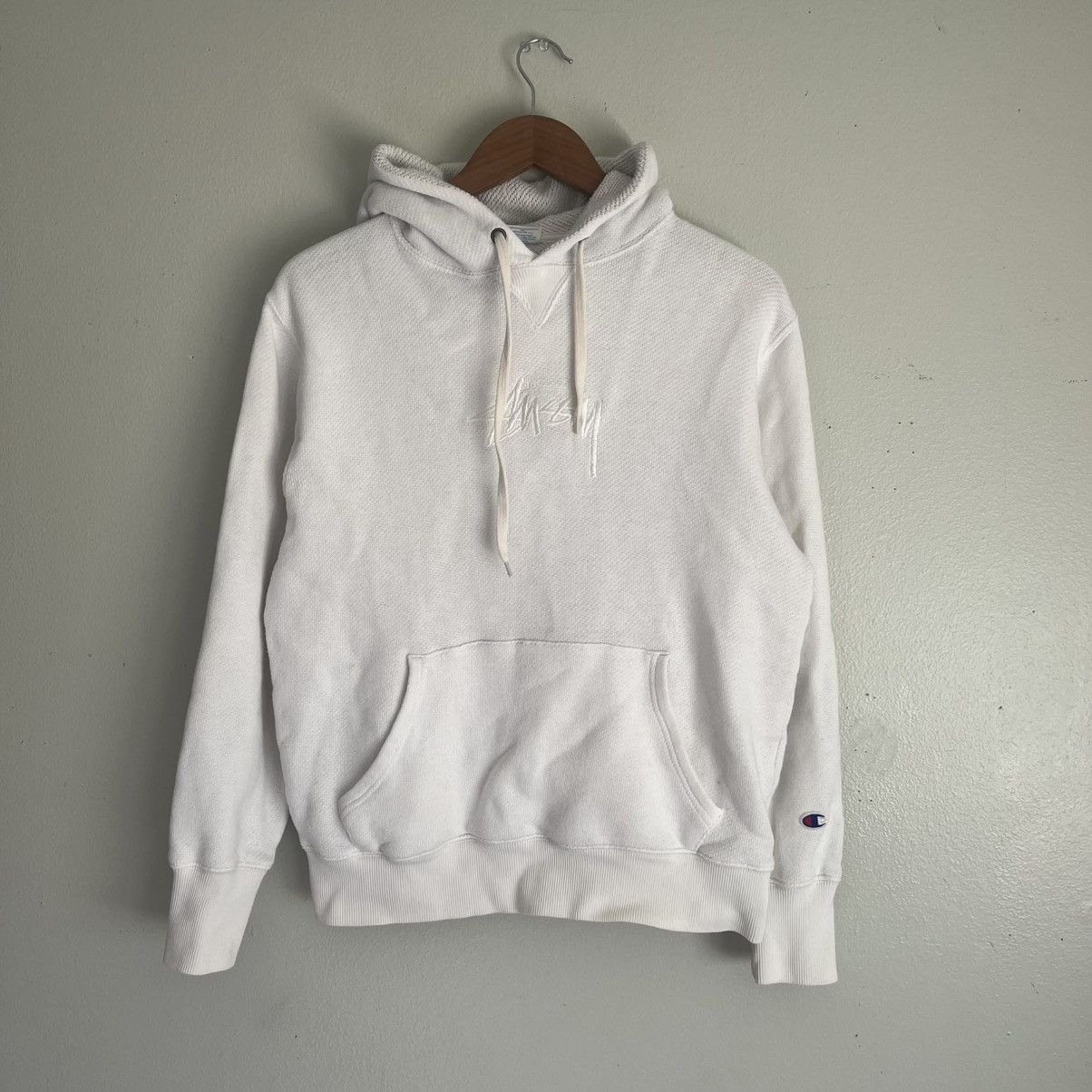 Stussy Stussy x Champion Reverse Weave Hoodie | Grailed