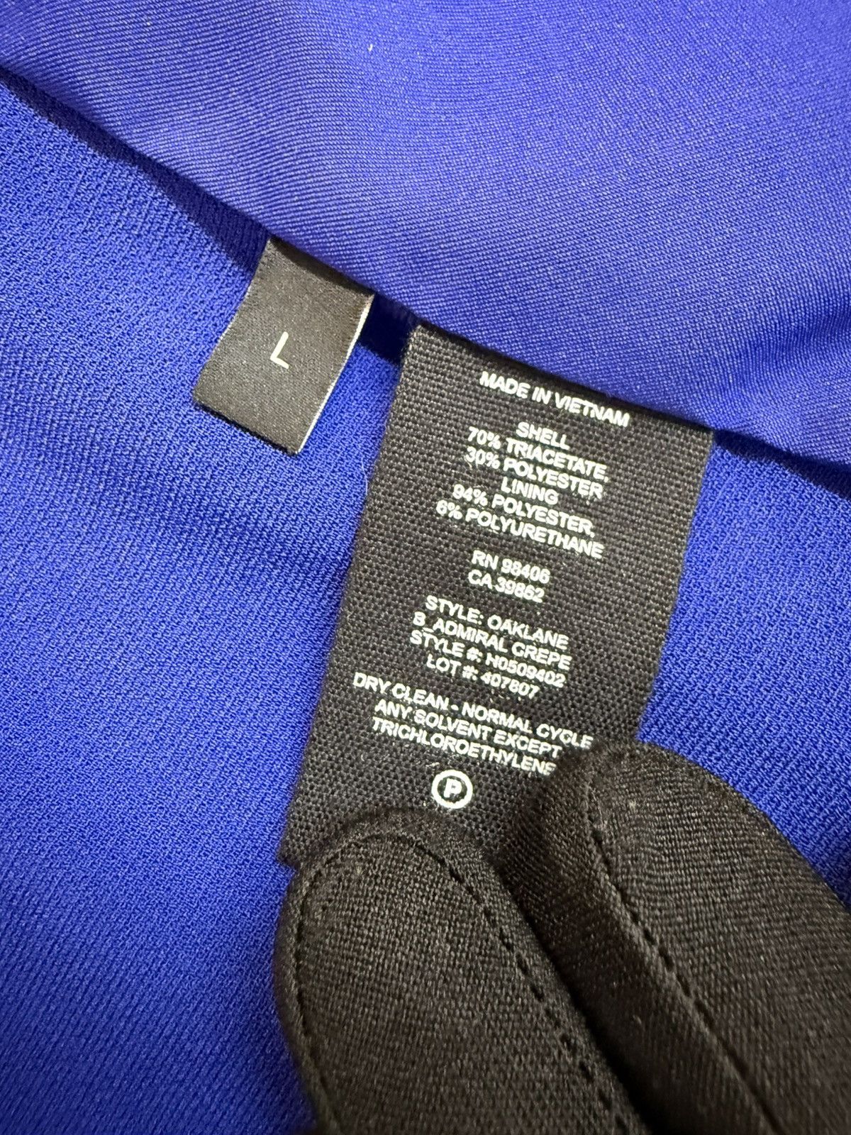 Theory Theory "Oaklane" Trench Coat in Admiral Crepe-Cobalt Blue-L Size L / US 10 / IT 46 - 23 Thumbnail