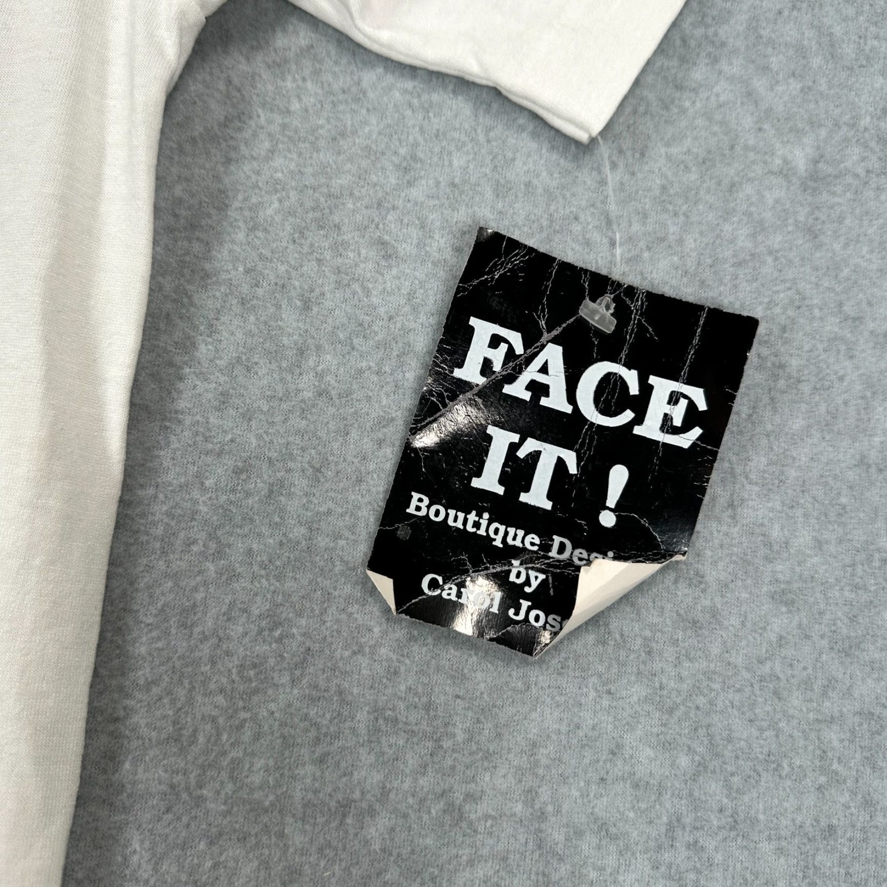 Vintage Face It T-Shirt White Women's One Size Graphic Print All That Jazz Carol Joseph Size ONE SIZE - 6 Thumbnail