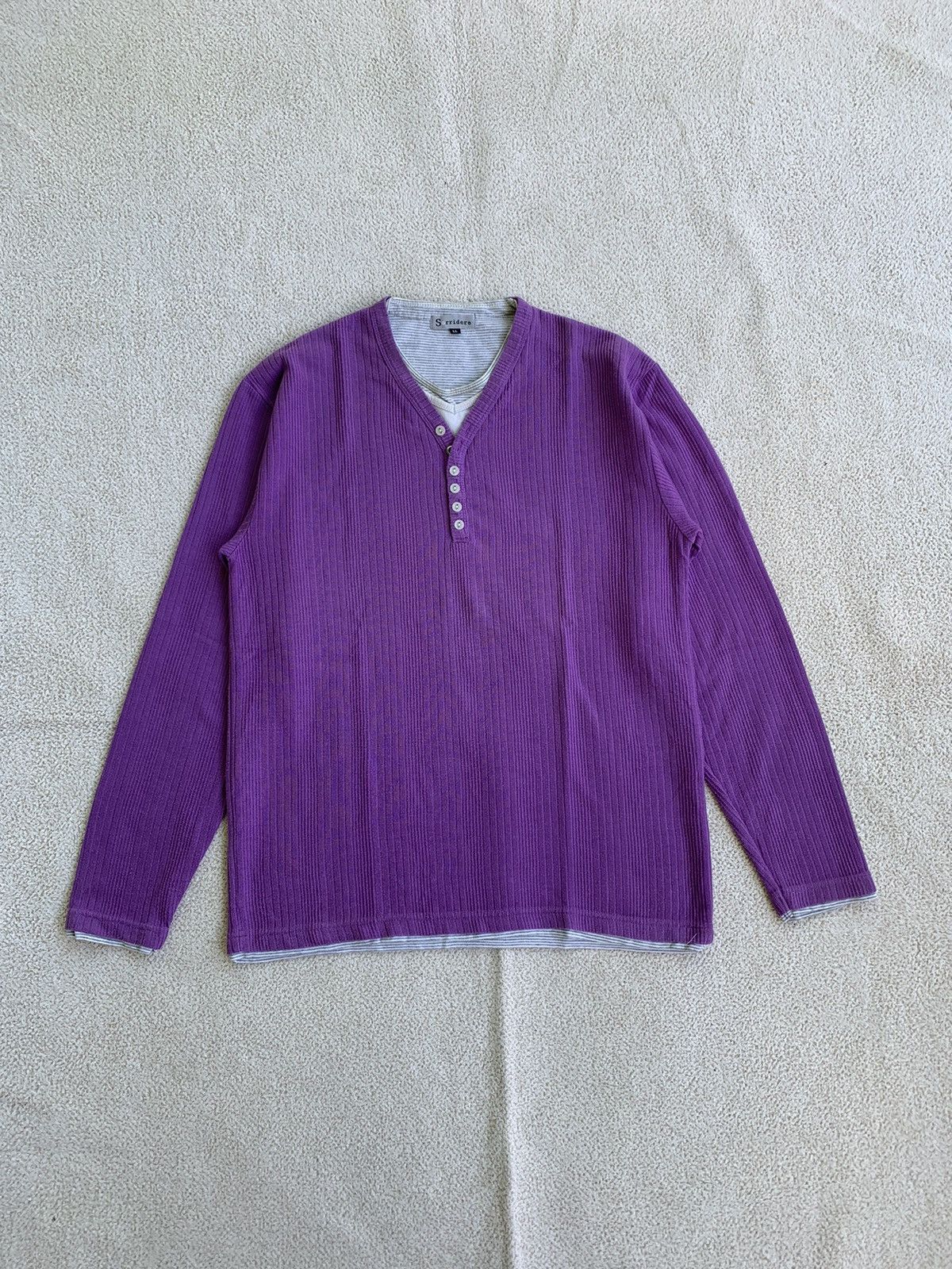 If Six Was Nine × Japanese Brand × Le Grande Bleu (L.G.B.) Japanese Sorridere Double Layer Long sleeve Size US L / EU 52-54 / 3 - 1 Thumbnail