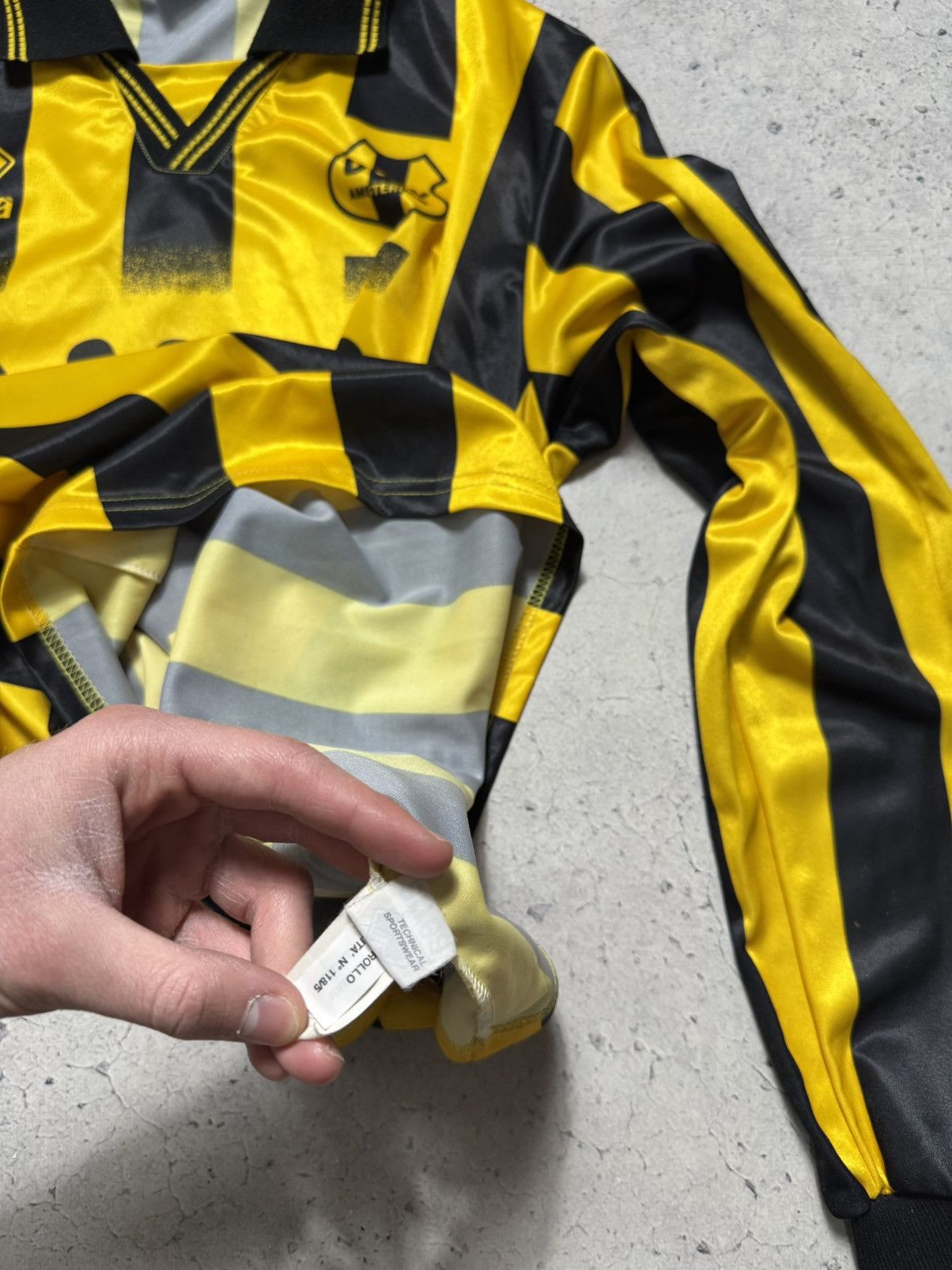 Errea Errea DWV Amsterdam Vintage Long Sleeve Soccer Jersey Size US XXL / EU 58 / 5 - 8 Thumbnail