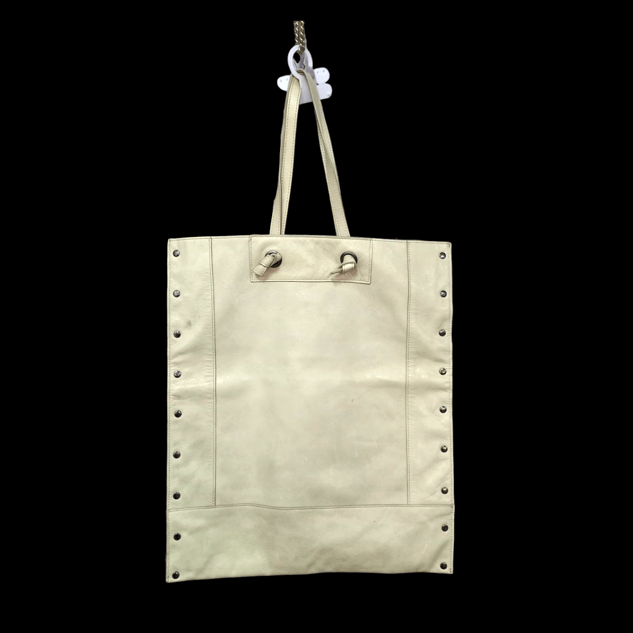 French Connection Christian Aujard Paris Beige Genuine Leather Tote Bag Size ONE SIZE - 2 Thumbnail