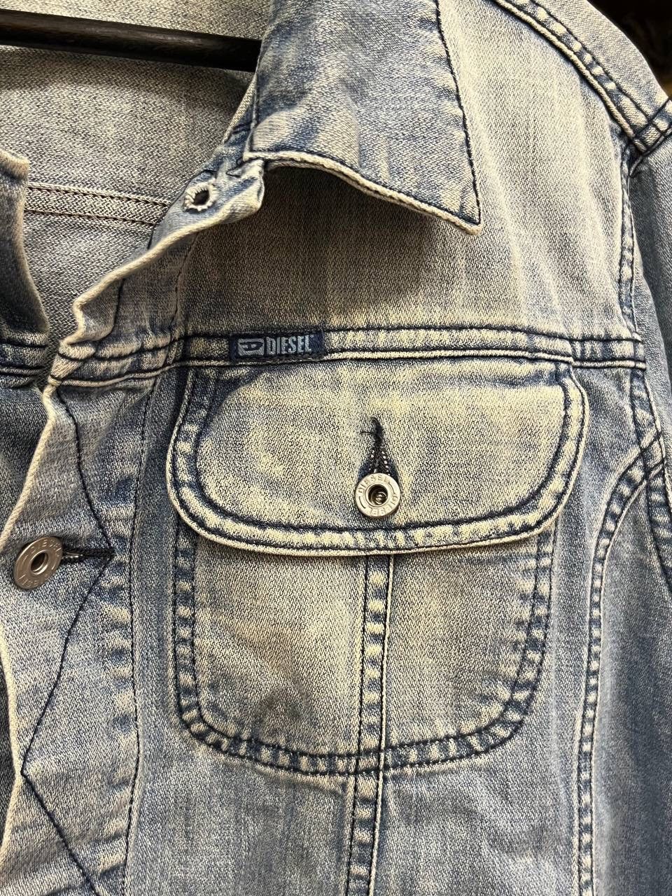 Diesel Diesel Denim Y2K Trucker 90s Glamour jacket Size XL / US 12-14 / IT 48-50 - 6 Thumbnail