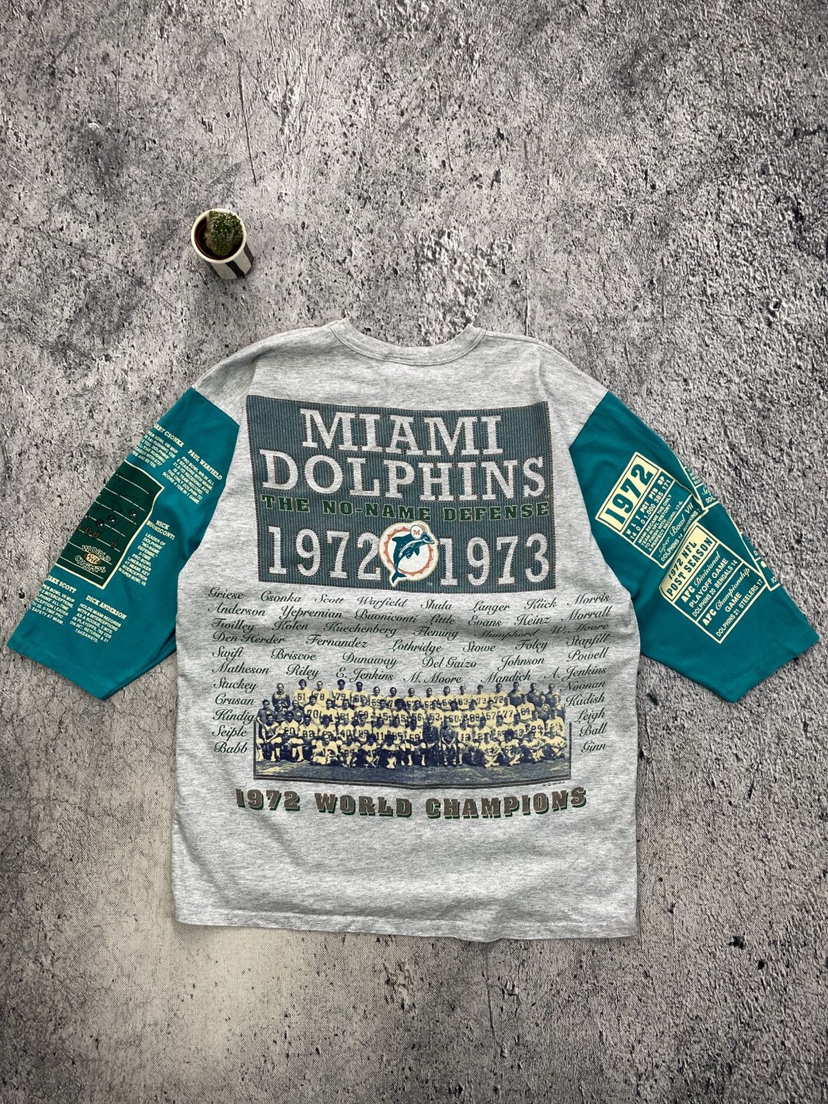 NFL × Vintage Vintage Tee Miami Dolphins 1993 long gone Size US XL / EU 56 / 4 - 2 Thumbnail