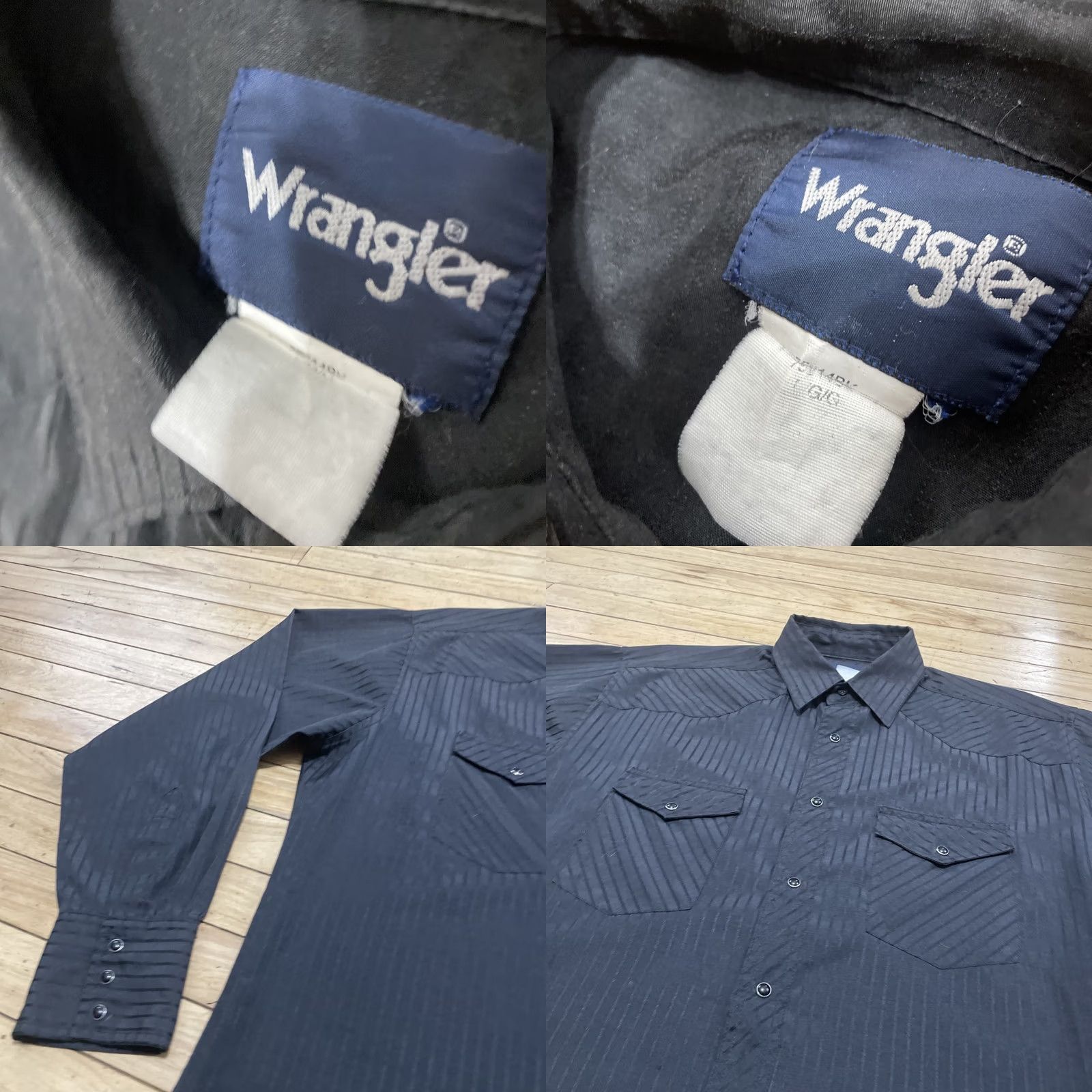 Wrangler Wrangler Pearl Snap Western Shirt Men L Black Cowboy Vintage Large Rockabilly Size US L / EU 52-54 / 3 - 10 Thumbnail