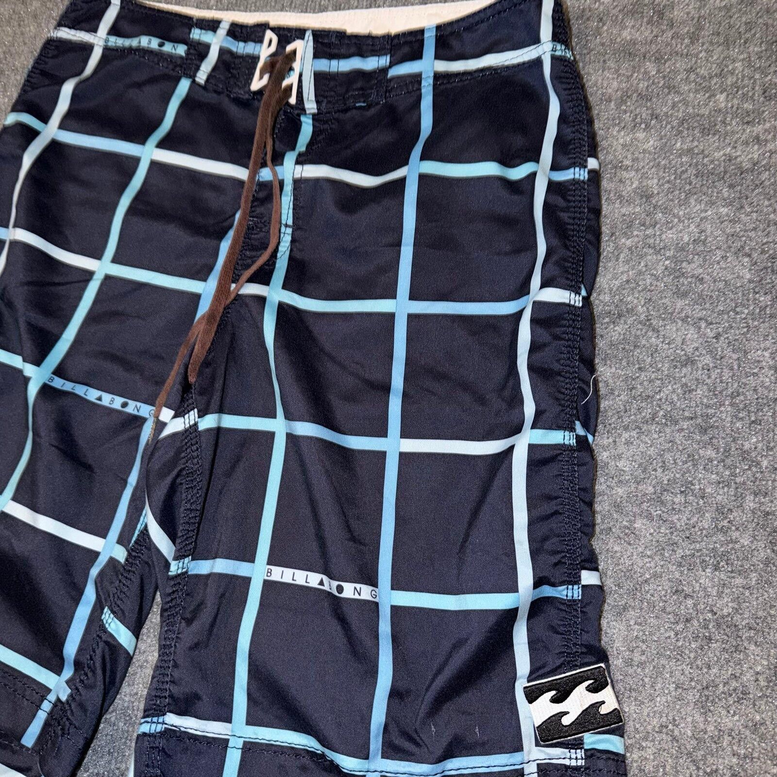 Billabong Billabong Ocean Blue Plaid Surf Board Shorts Mens MD 32 Size US 32 / EU 48 - 2 Thumbnail