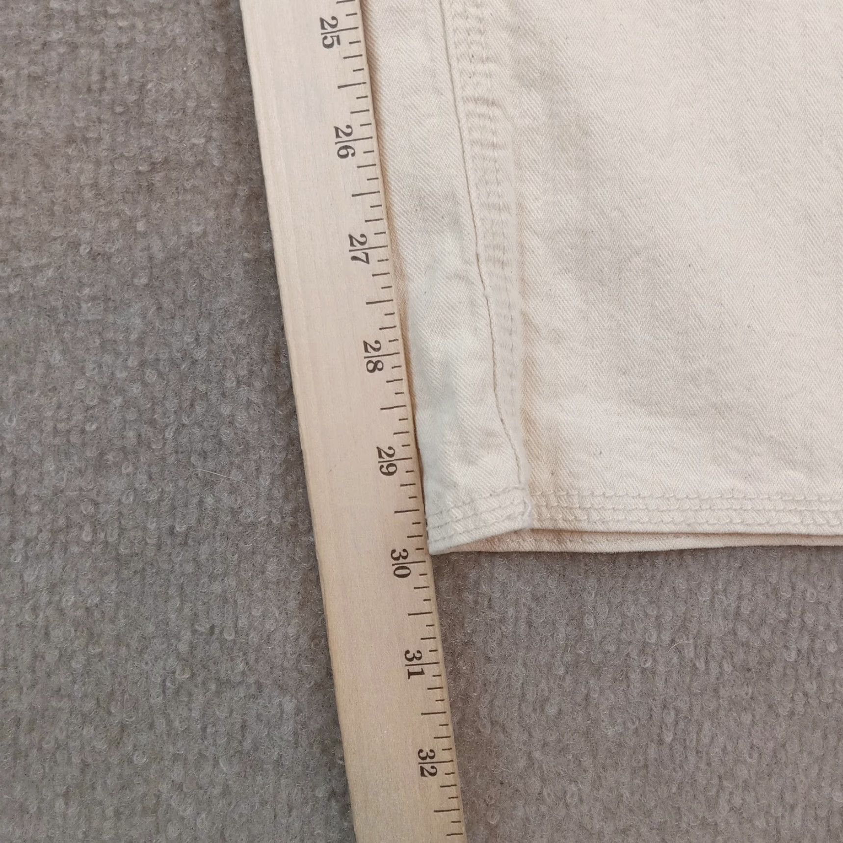 Anthropologie Anthropologie Womens Pants Beige Size 26 30x30 Straight Leg Stretch Size 26" / US 2 / IT 38 - 3 Thumbnail