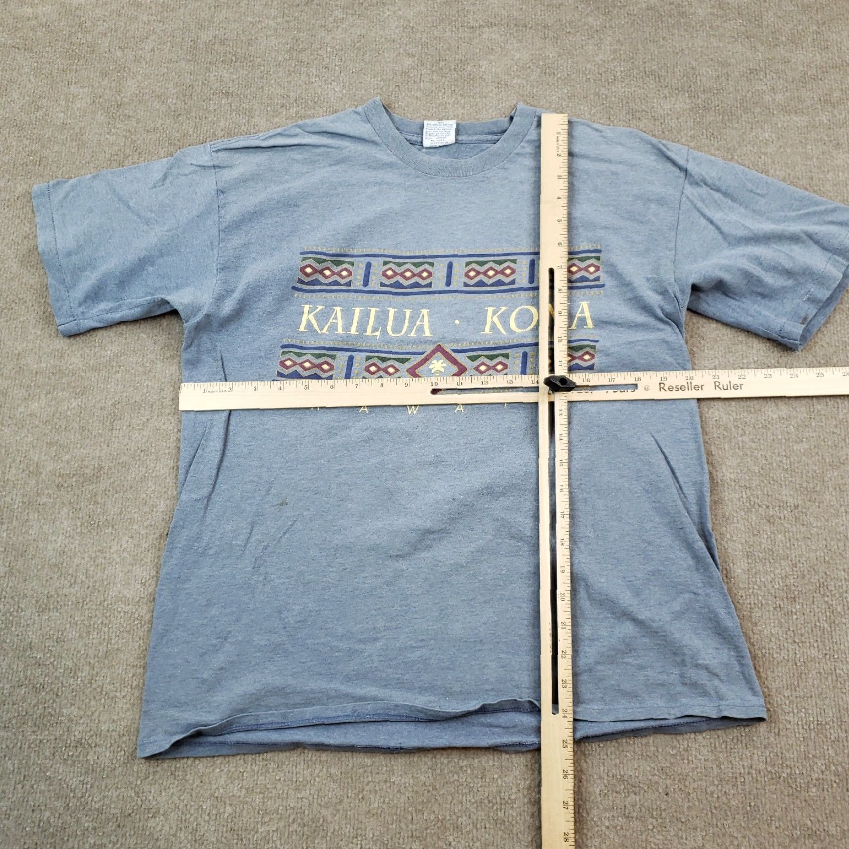 Vintage Kailua Kona Hawaii Mens Large Blue T Shirt Size US L / EU 52-54 / 3 - 2 Thumbnail