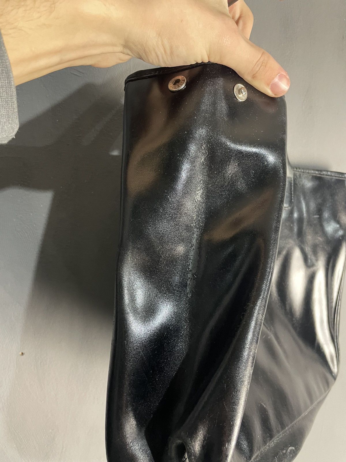 Longchamp LONGCHAMP Large Black Leather Silver Toggle Shoulder Bag EUC Size ONE SIZE - 10 Thumbnail