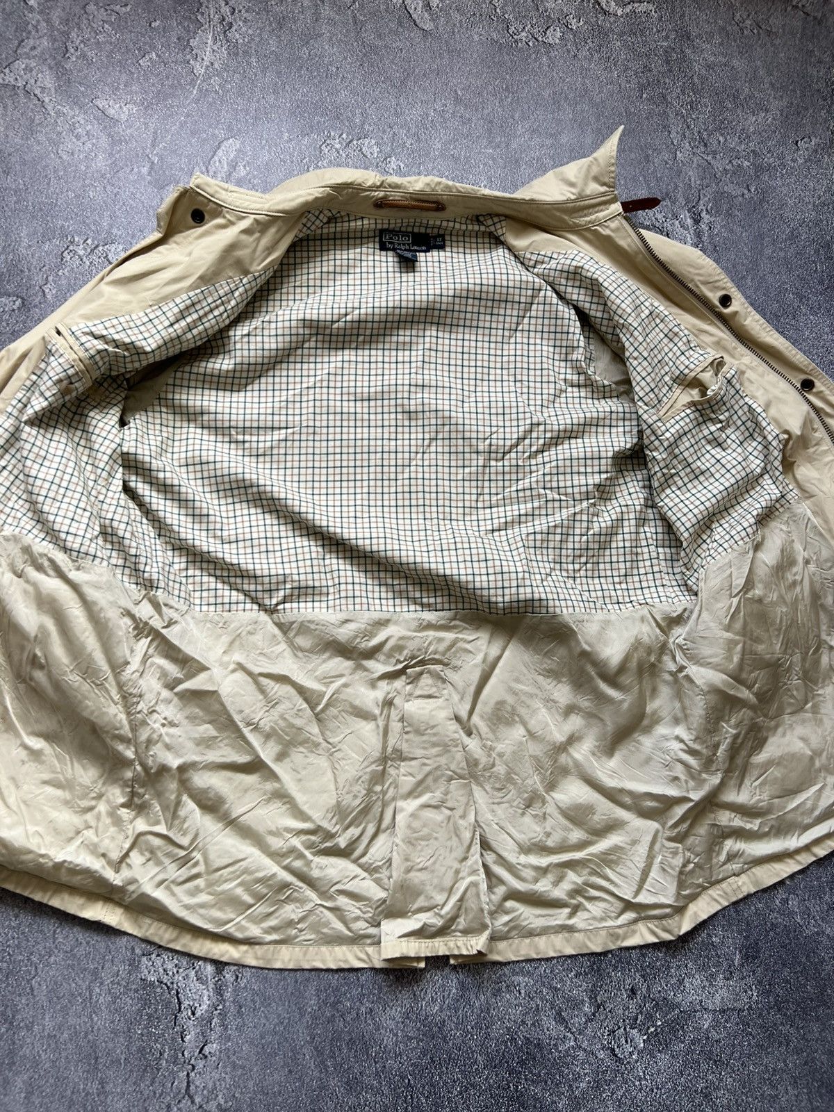 Polo Ralph Lauren × Ralph Lauren × Vintage Polo by Ralph Lauren Vintage Beige Cotton Mac Coat Jacket Size US L / EU 52-54 / 3 - 9 Thumbnail