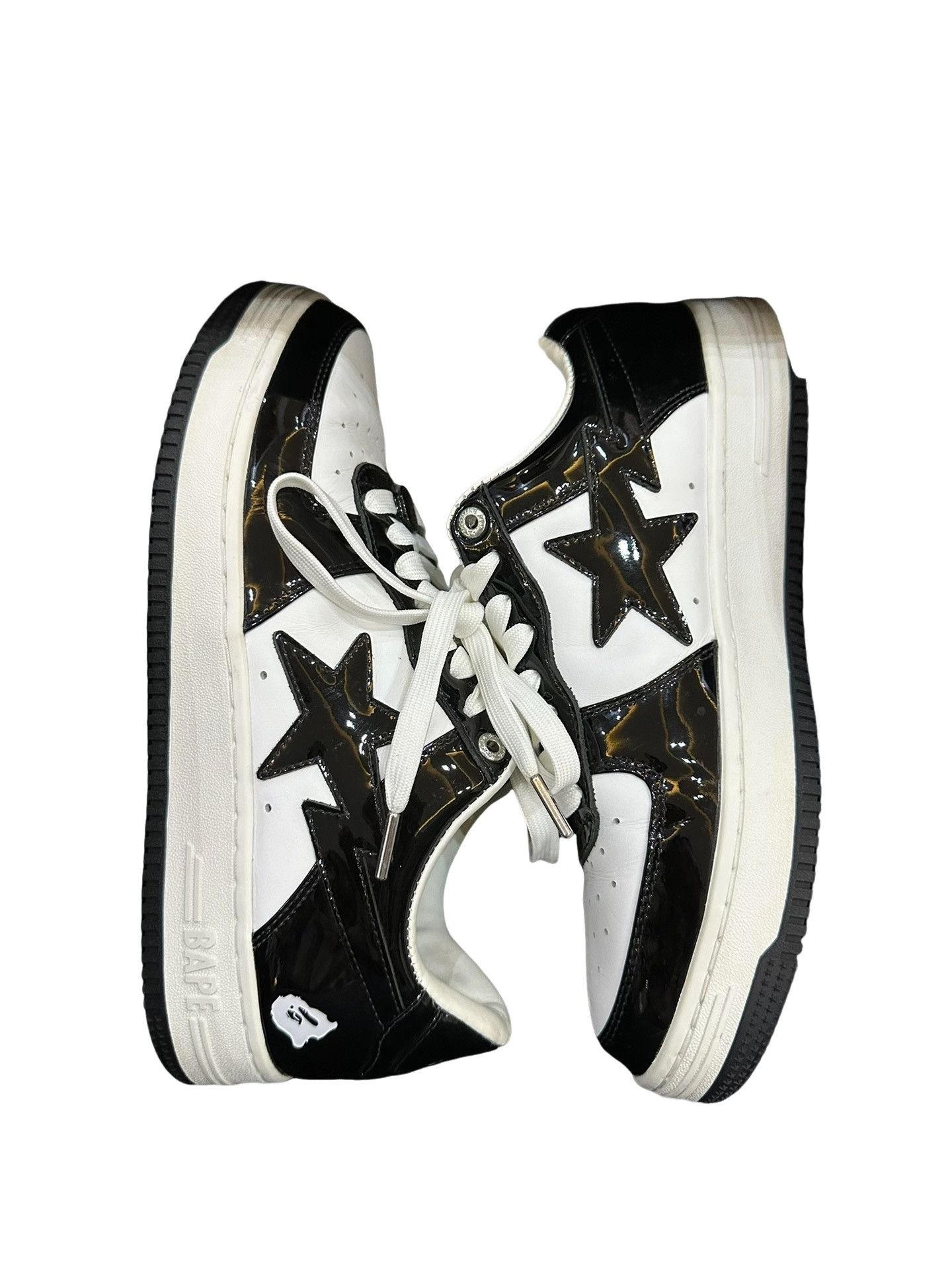 Bape Bape Sta Patent Leather Panda Sneakers US 10 Size US 10 / EU 43 - 1 Thumbnail