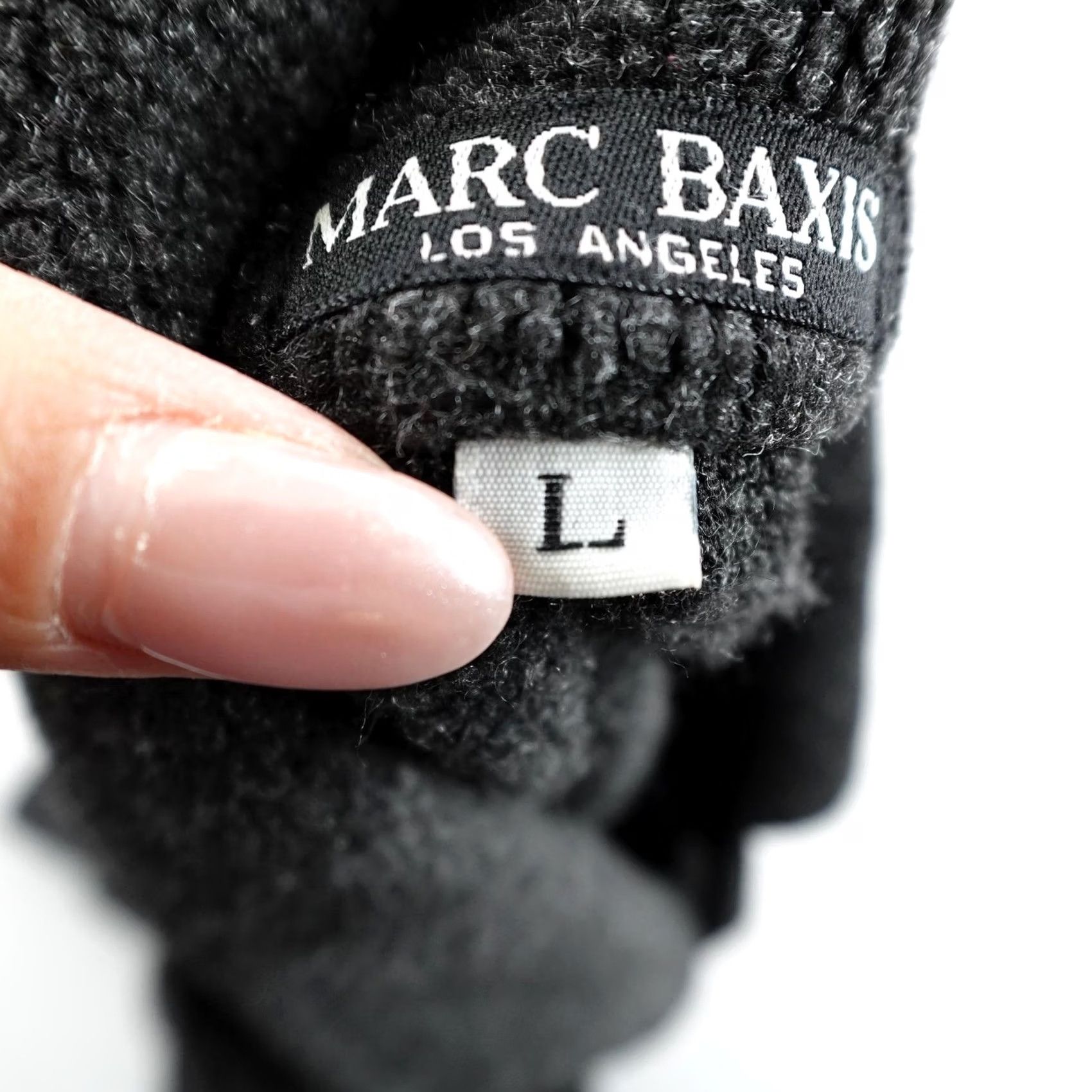 Marcs MARC BAXIS Vintage Shirt Mens Large Black Towel Terry Cloth Button Up Soft Knit Size US L / EU 52-54 / 3 - 6 Thumbnail