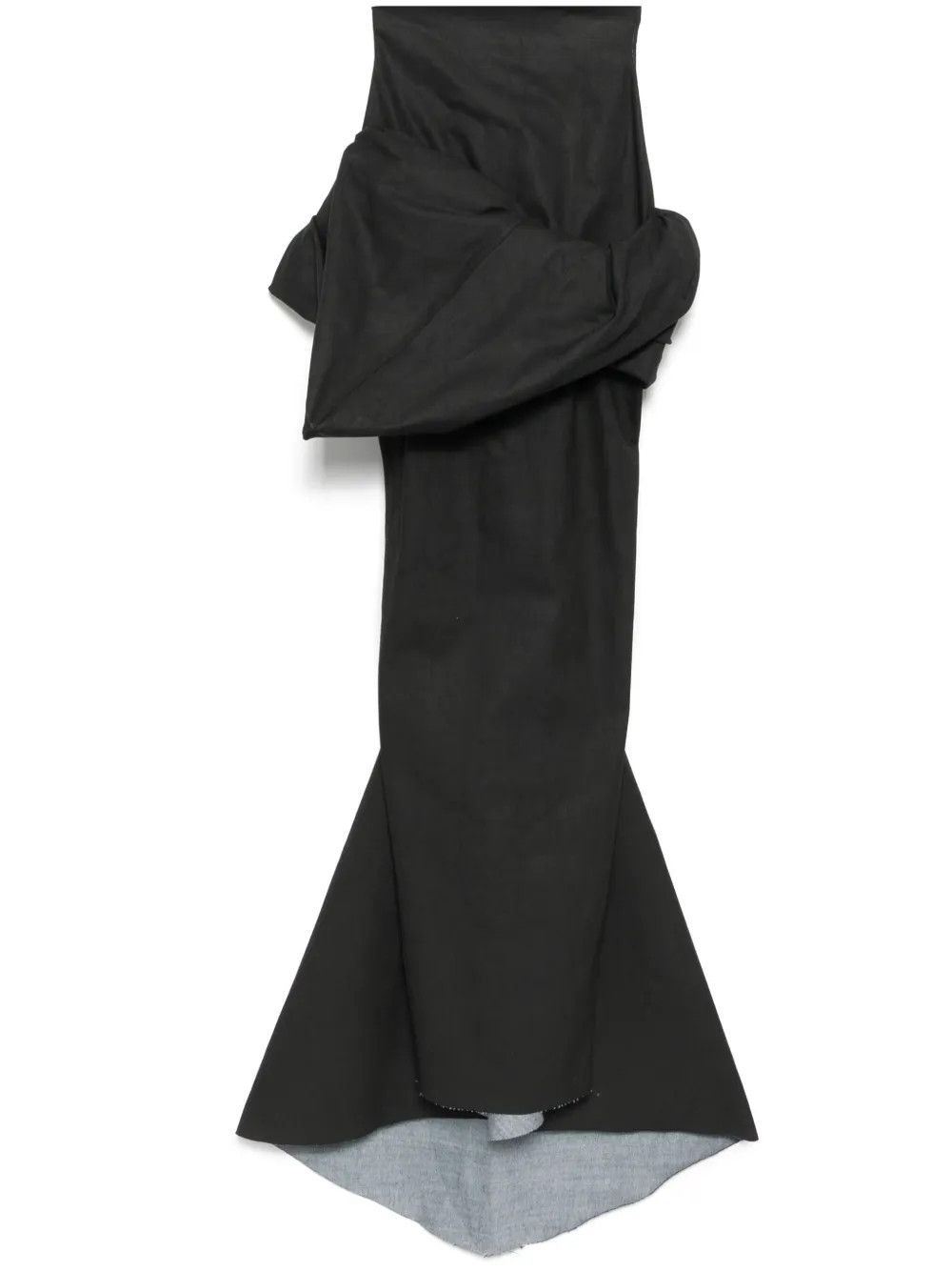 Rick Owens o1y0126 Maxi Skirt in Black Size 26" / US 2 / IT 38 - 1 Thumbnail