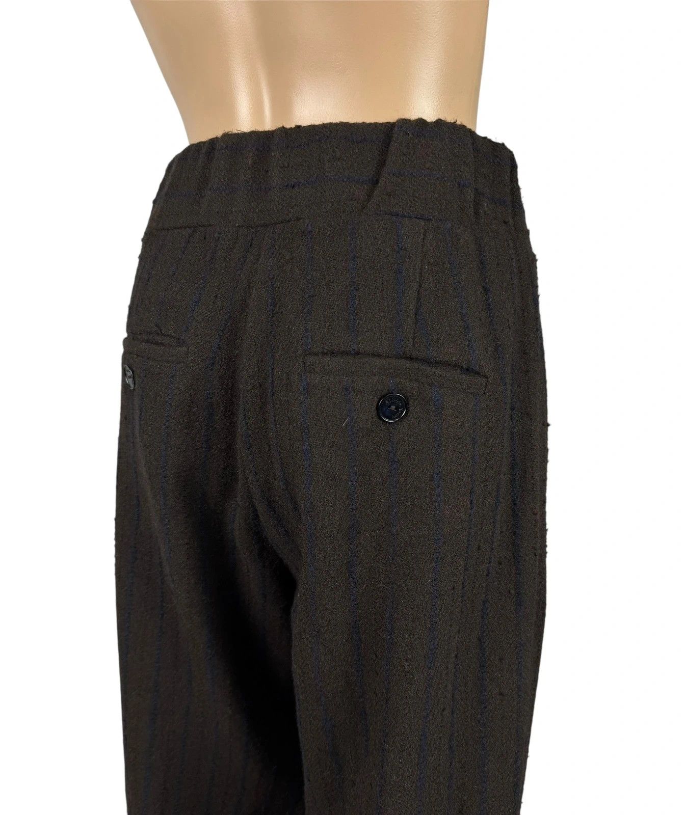 Other Alessia Santi Italy Crop Pants Wool Knit Striped size 40 Size 27" / US 4 / IT 40 - 7 Thumbnail