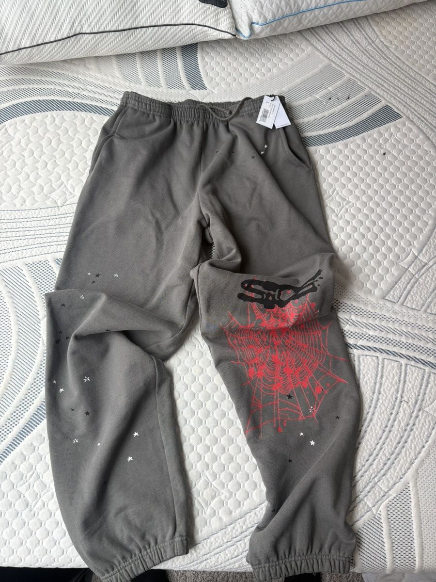 Sp5der SP5DER SLAT Punk Sweatpants “Slate” Size US 34 / EU 50 - 1 Thumbnail