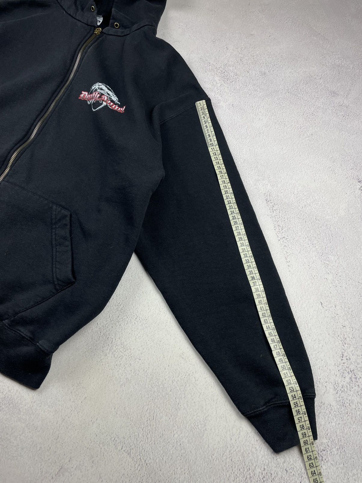 Fruit Of The Loom Death Angel Vintage Y2K Zip Hoodie Black XL Thrash Metal Size US XL / EU 56 / 4 - 8 Thumbnail
