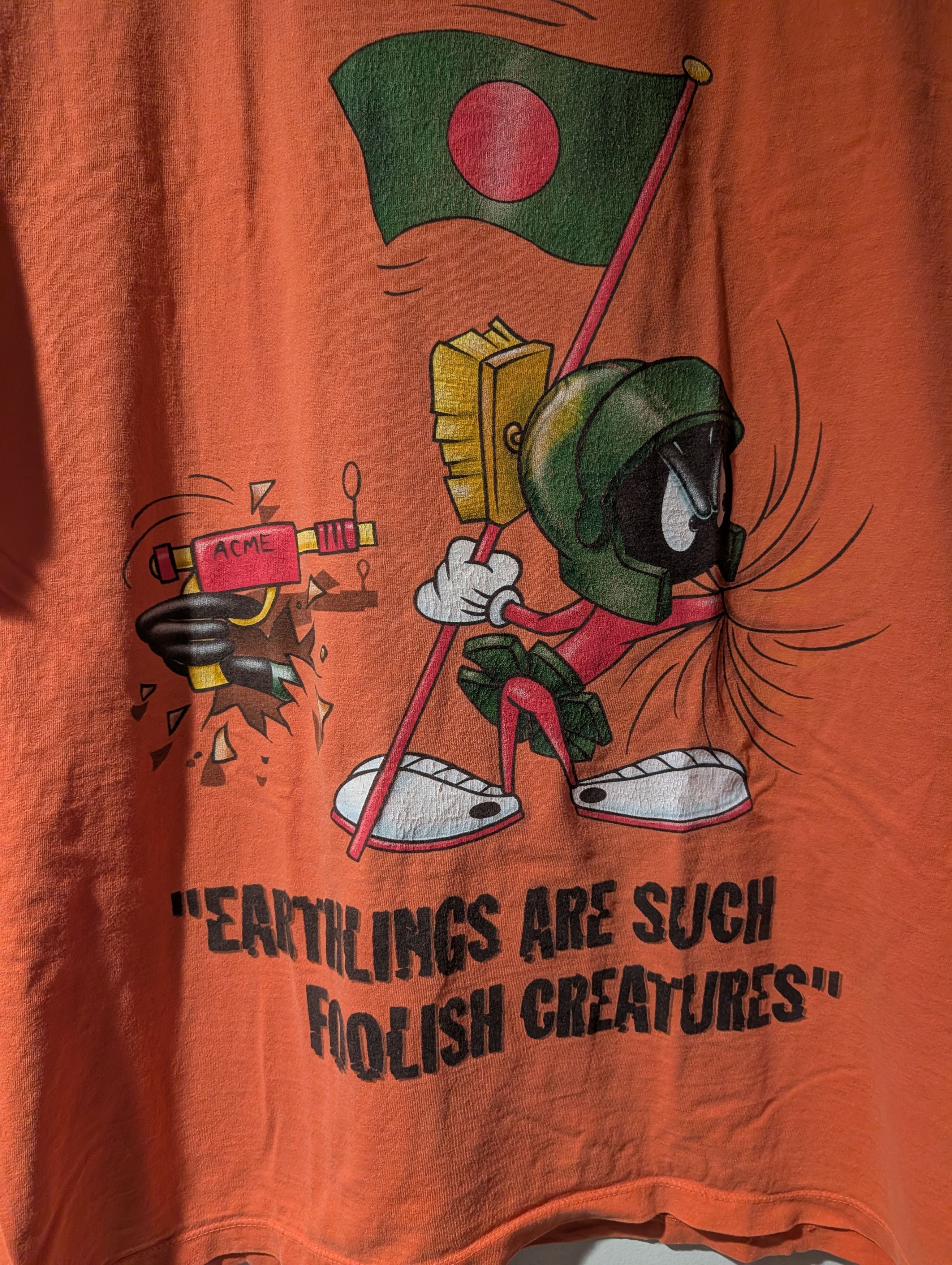 Cartoon Network Vintage 90s Looney Tunes Marvin Martian Daffy Duck T Shirt Size US L / EU 52-54 / 3 - 2 Thumbnail