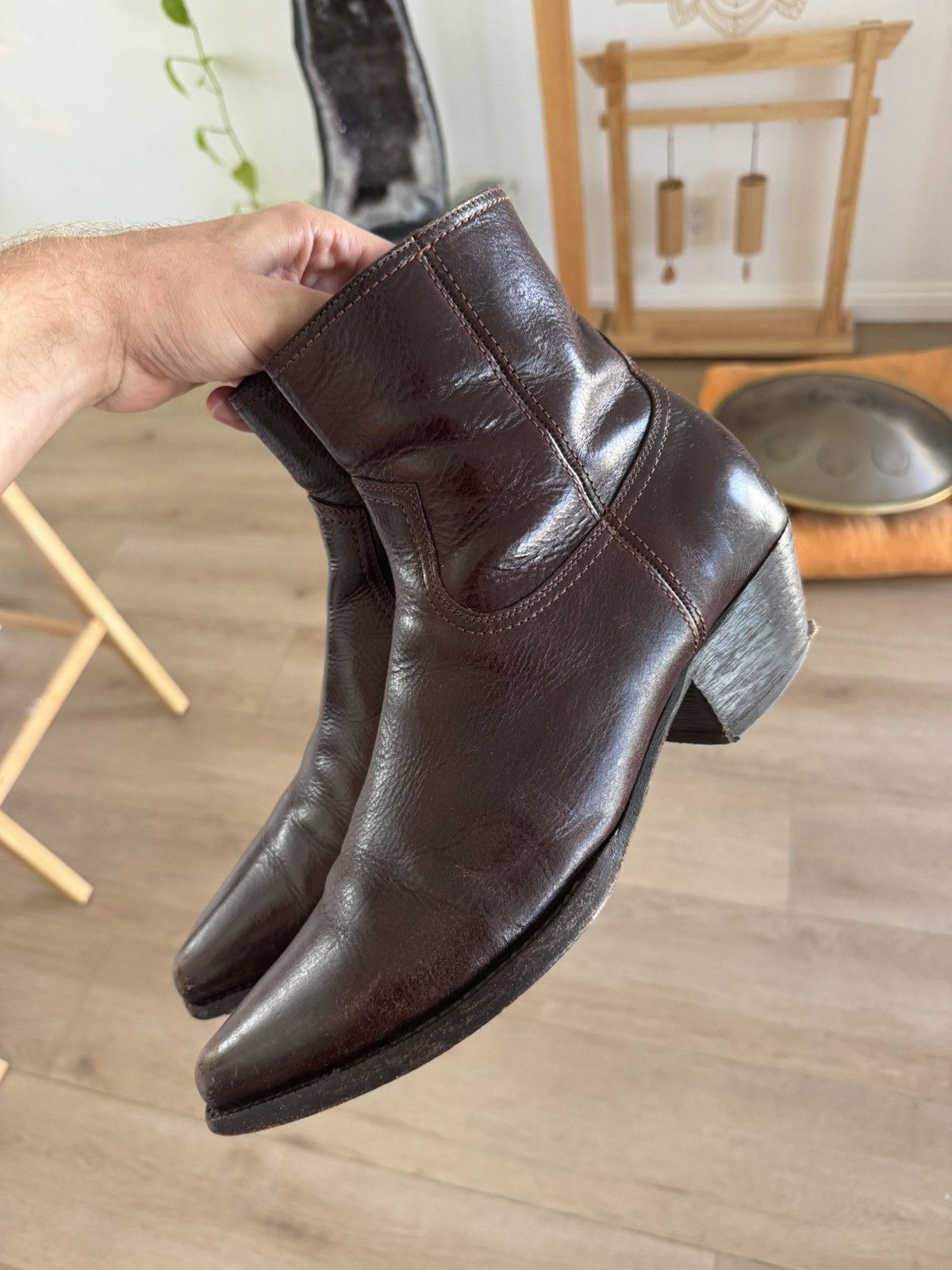 Leather Saint Laurent Lukas Mens Saint Laurent Lukas 40 Wool 