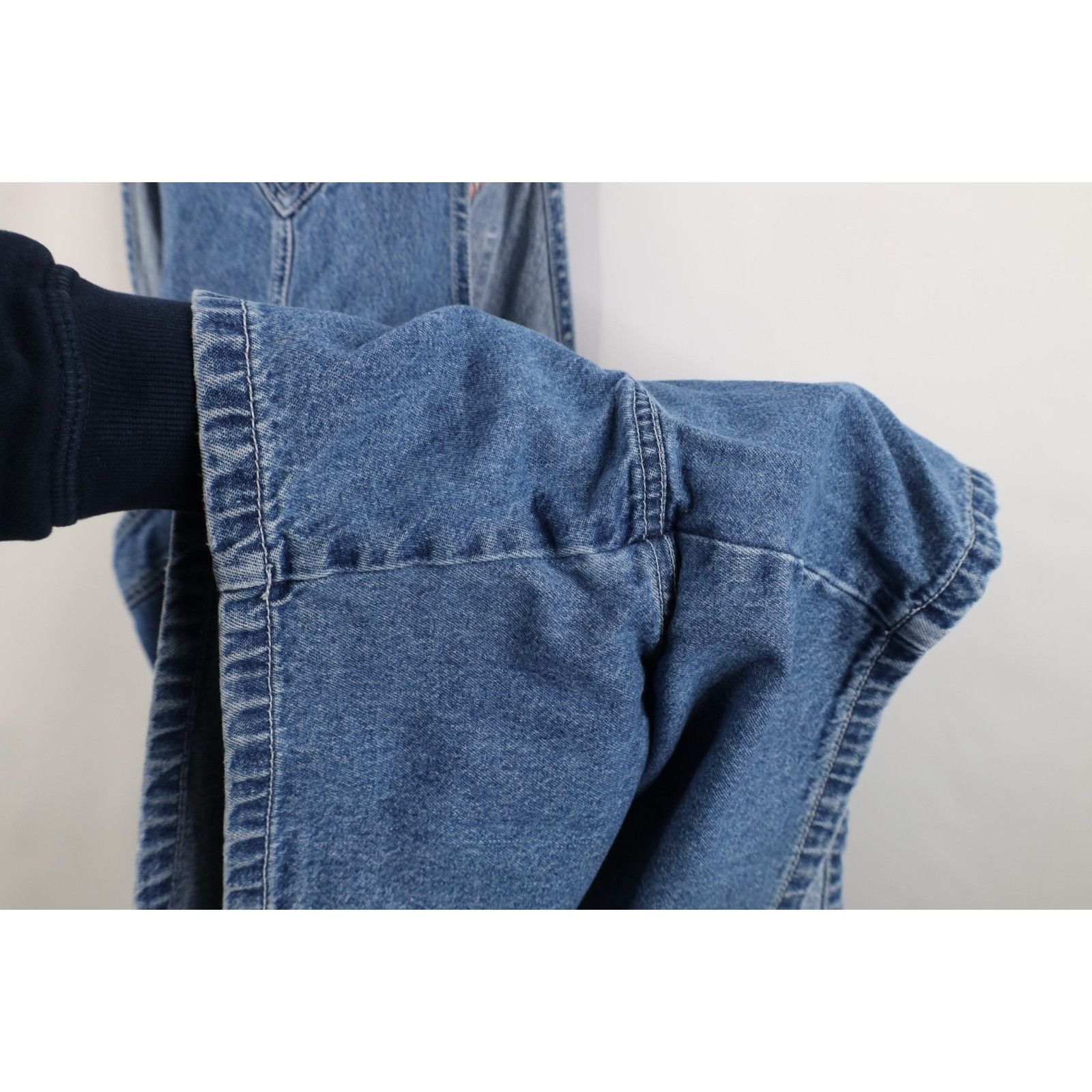 Disney Vintage 90s Disney Winnie the Pooh Denim Jean Shortalls Size 34" / US 12 / IT 48 - 18 Thumbnail