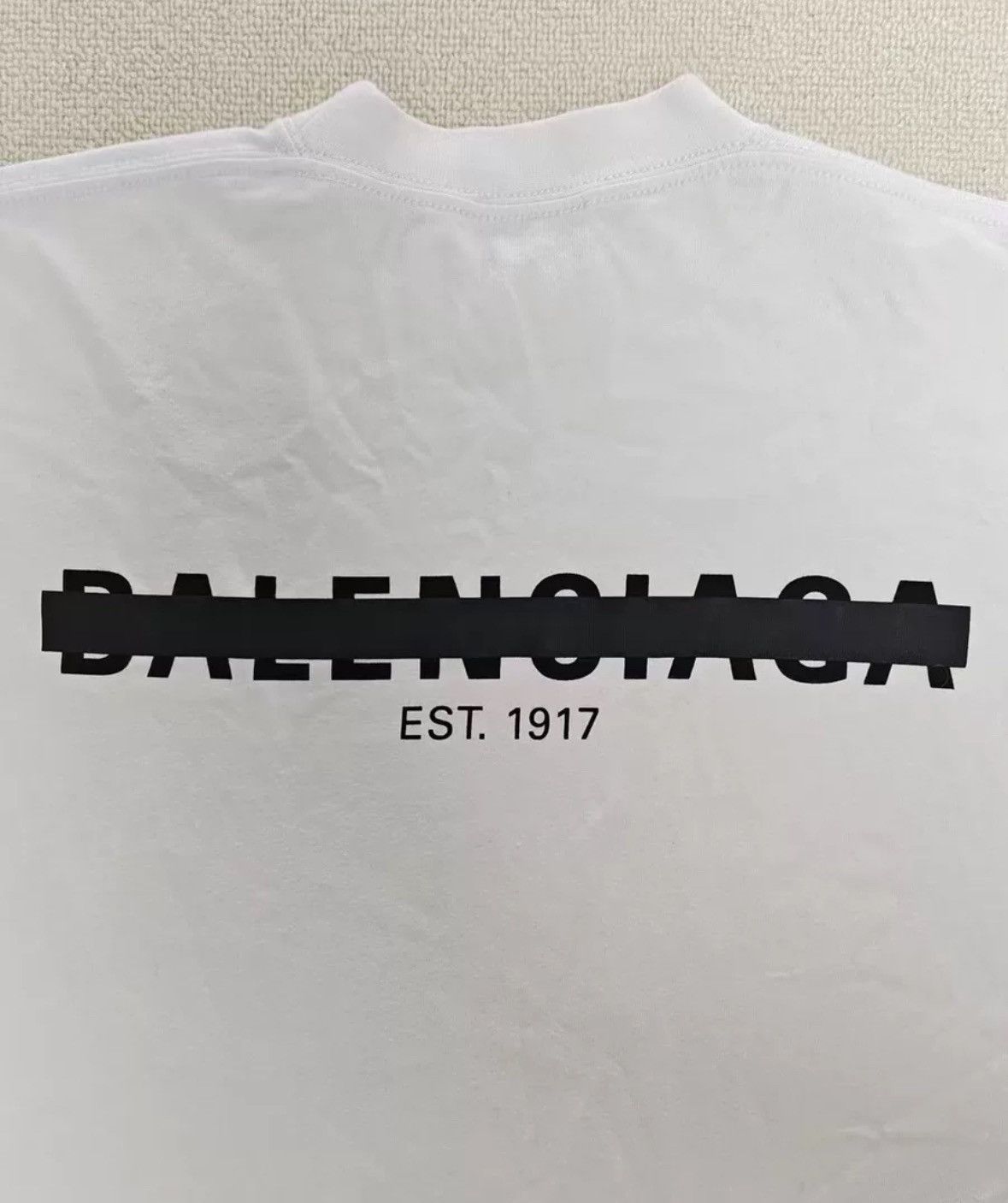 Balenciaga Balenciaga 22fw occlusion line logo short sleeved T-shirt Size US M / EU 48-50 / 2 - 4 Thumbnail