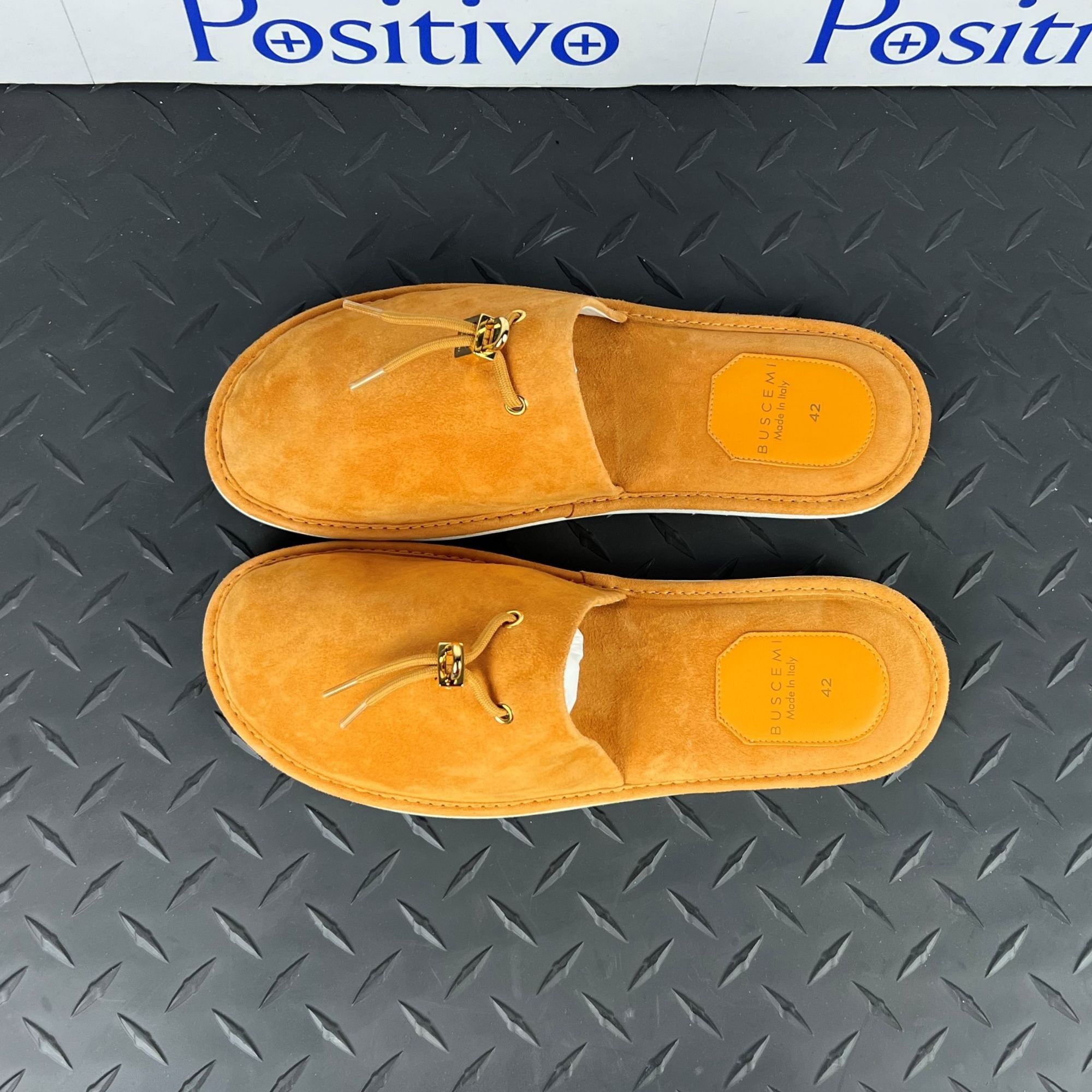 Buscemi Buscemi Greenwich Orange Suede Slippers US 9 SAMPLE Size US 9 / EU 42 - 3 Thumbnail