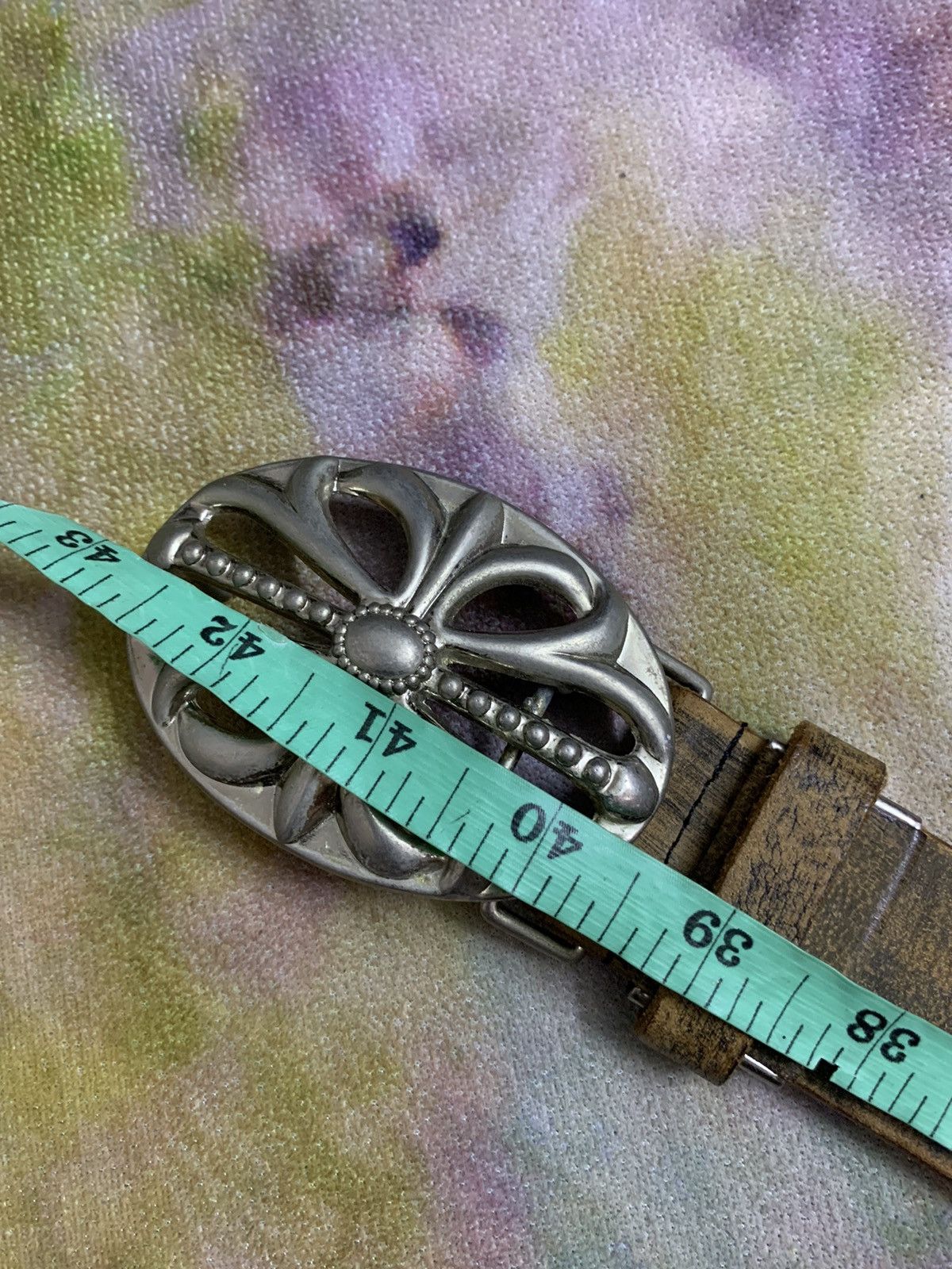 Japanese Brand Vintage CH Style Stainless Steel Leather Belt Size ONE SIZE - 8 Thumbnail