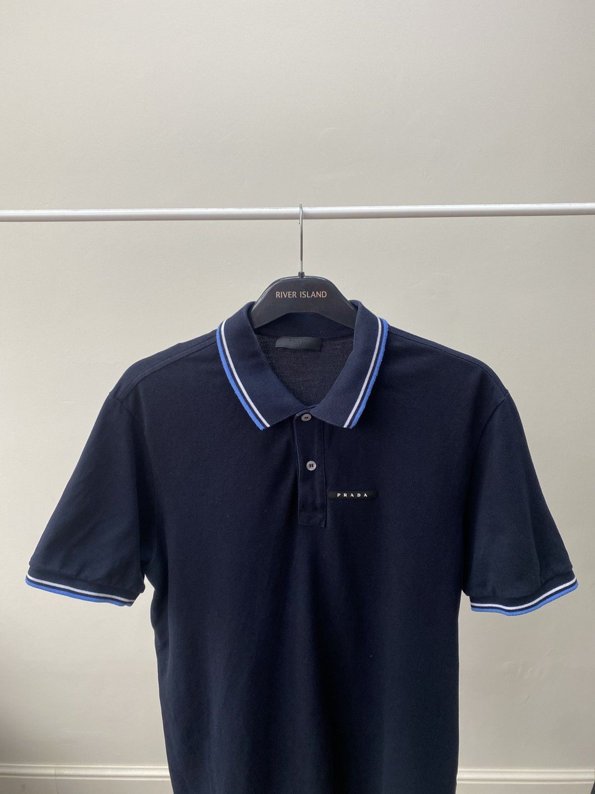 Prada Vintage Prada Black Tab Polo T-shirt Size US L / EU 52-54 / 3 - 5 Thumbnail