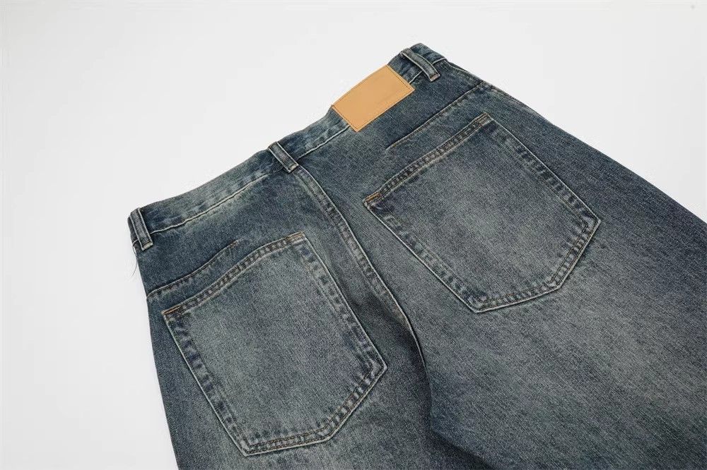 Japanese Brand × Jean Loose washed distressed pocket split patchwork jeans Size US 32 / EU 48 - 5 Thumbnail