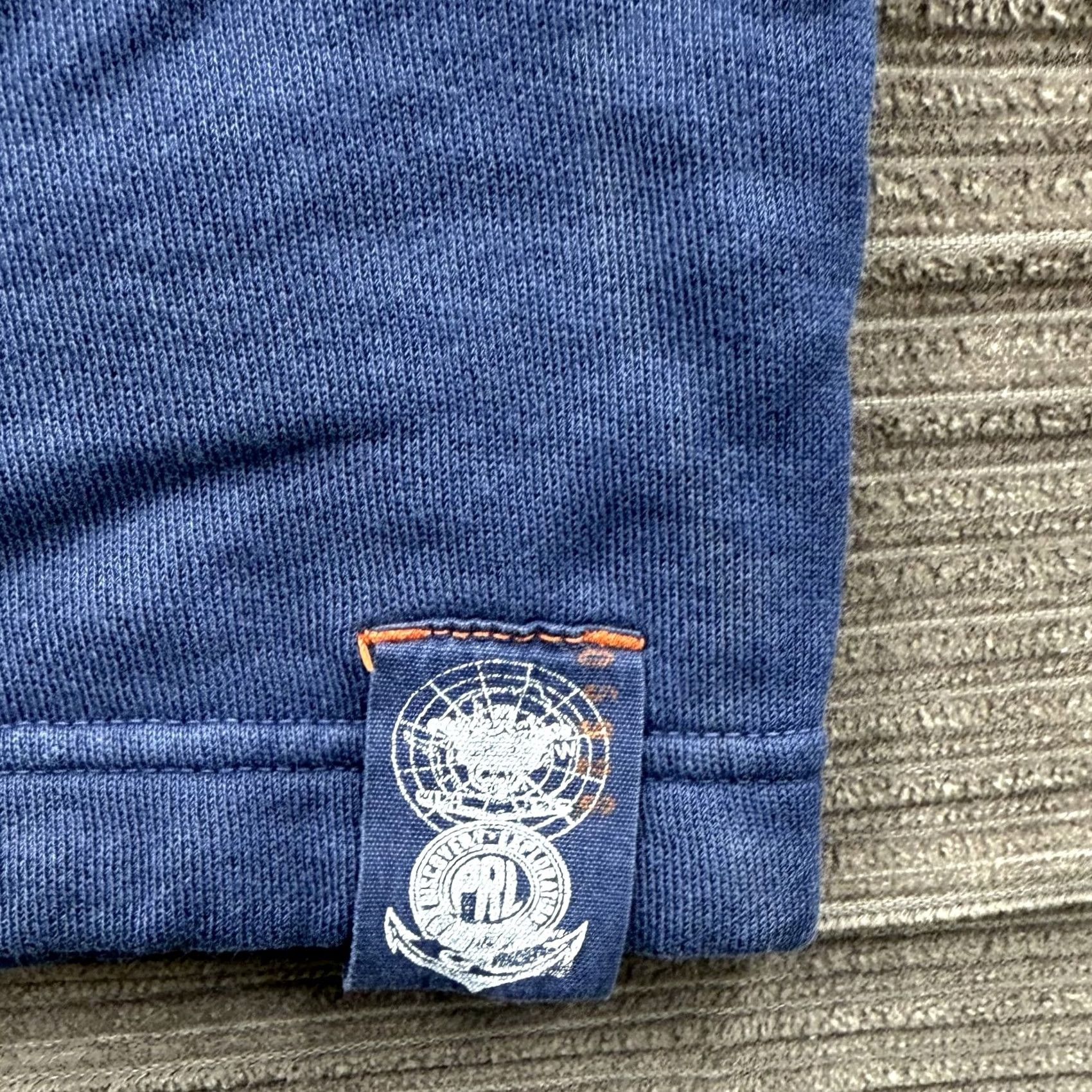 Polo Ralph Lauren Polo Ralph Lauren Pullover Hoodie Mens Large Blue PRL Project Survival Outdoors Hoodie Zip Pockets Embroidered Patch Nautical Exterior Knit Size US L / EU 52-54 / 3 - 6 Thumbnail