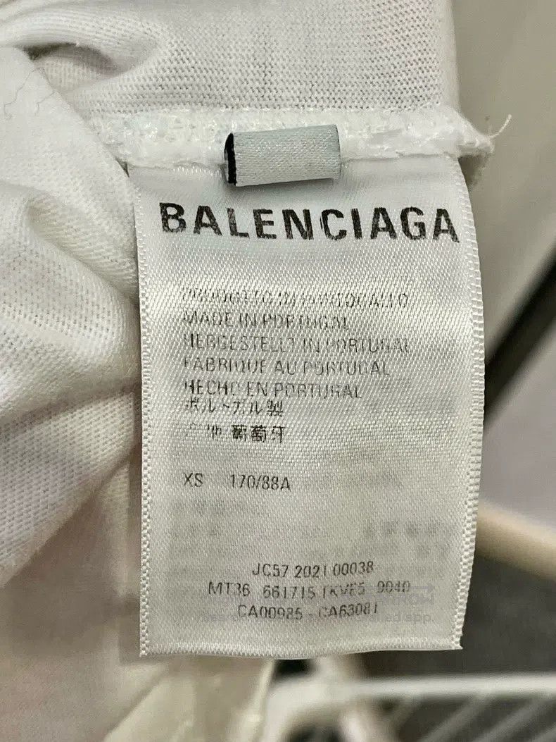 Balenciaga Balenciaga Letter Logo Printed Waterfall Letter Short Slee Size US XS / EU 42 / 0 - 5 Thumbnail