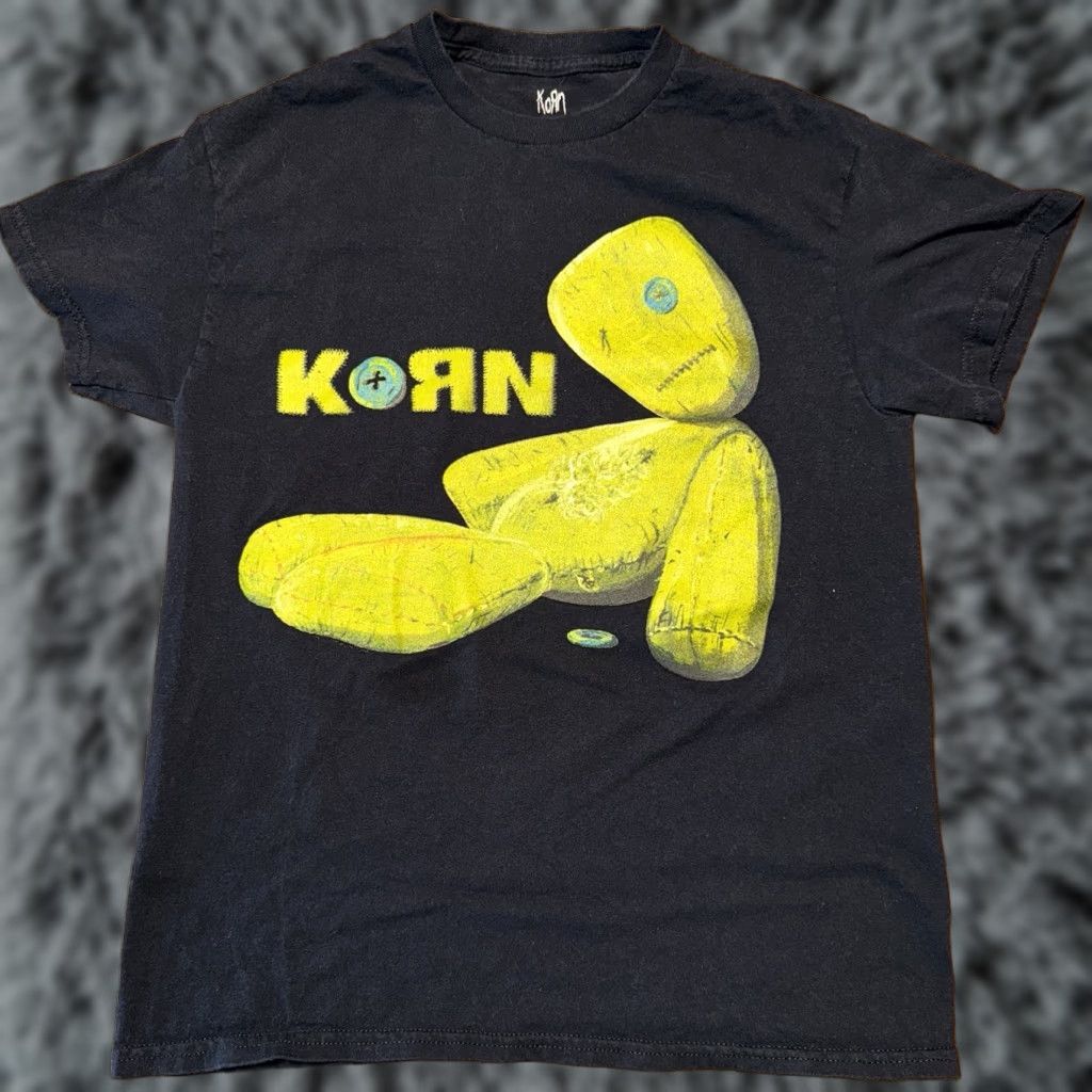 Vintage Korn Shirt Mens Medium Black Short Sleeve Issues Album Art Doll Nu Metal Rock Shirt M Black Short Sleeve Korn Band Graphic Print T-Shirt Mens Size US M / EU 48-50 / 2 - 1 Thumbnail