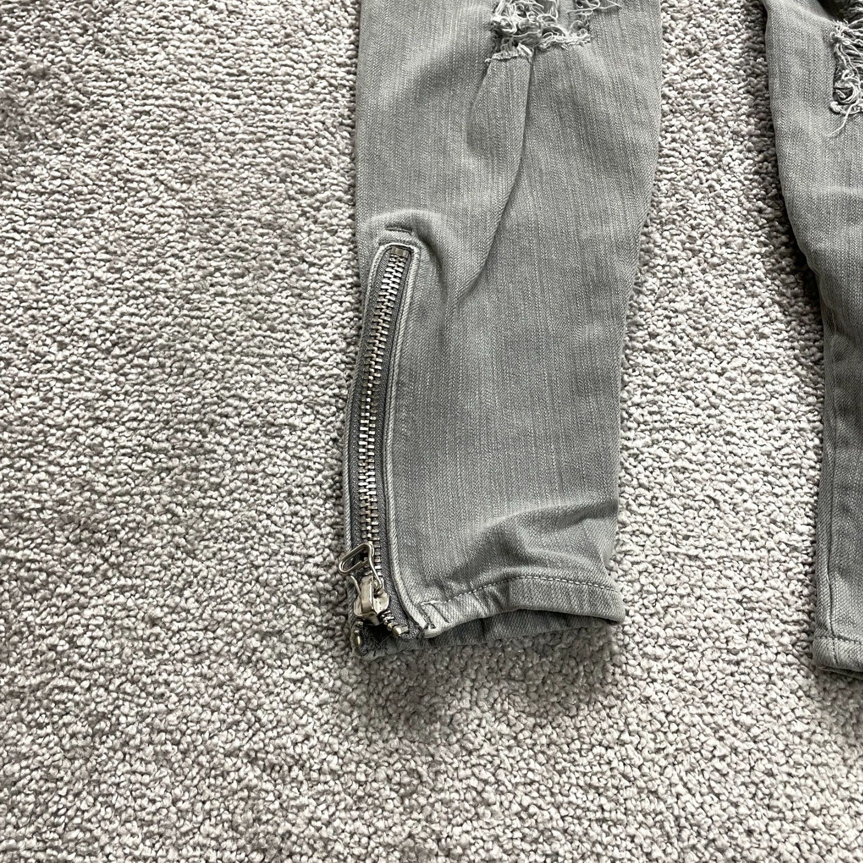 Vintage VINTAGE Joe's Jeans Women's Jegging Skinny Ankle Zip Gray 28x27 Denim Comfort Stretch Size 32" / US 10 / IT 46 - 3 Thumbnail
