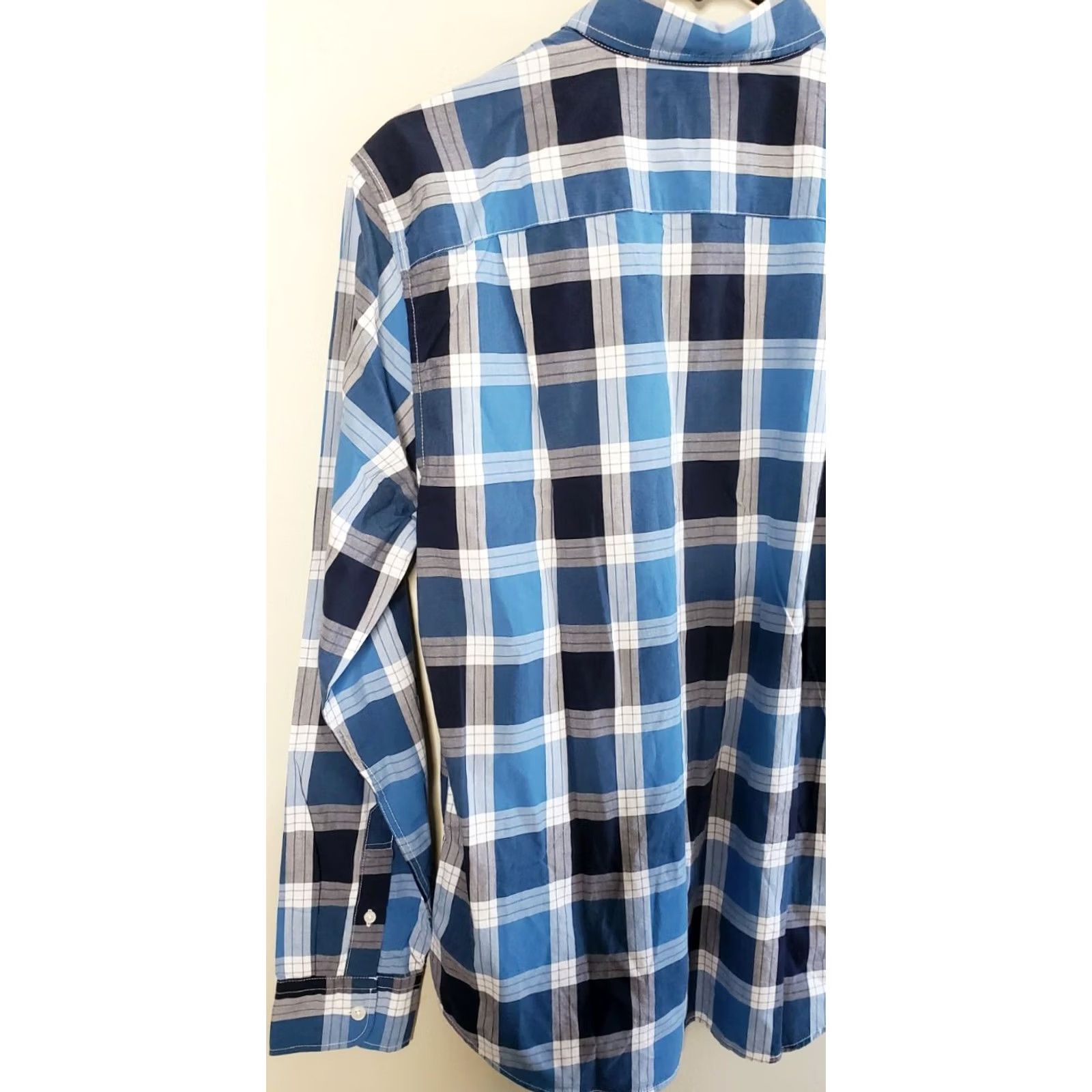 American Eagle Outfitters American Eagle AEO Shirt Plaid Button Down Medium Blue Mens Size US M / EU 48-50 / 2 - 6 Thumbnail