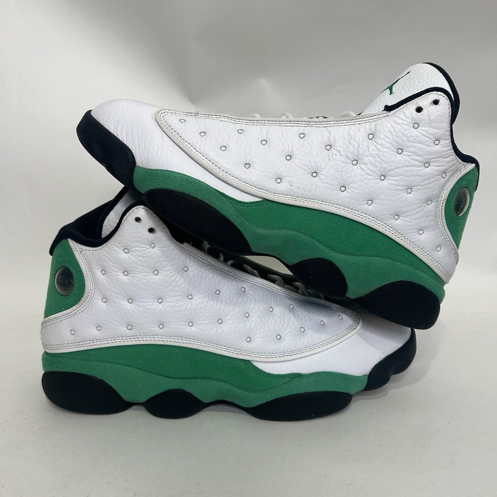 Jordan Brand Nike Air Jordan 13 Retro OG “Lucky Green White Black” Size US 12 / EU 45 - 1 Thumbnail