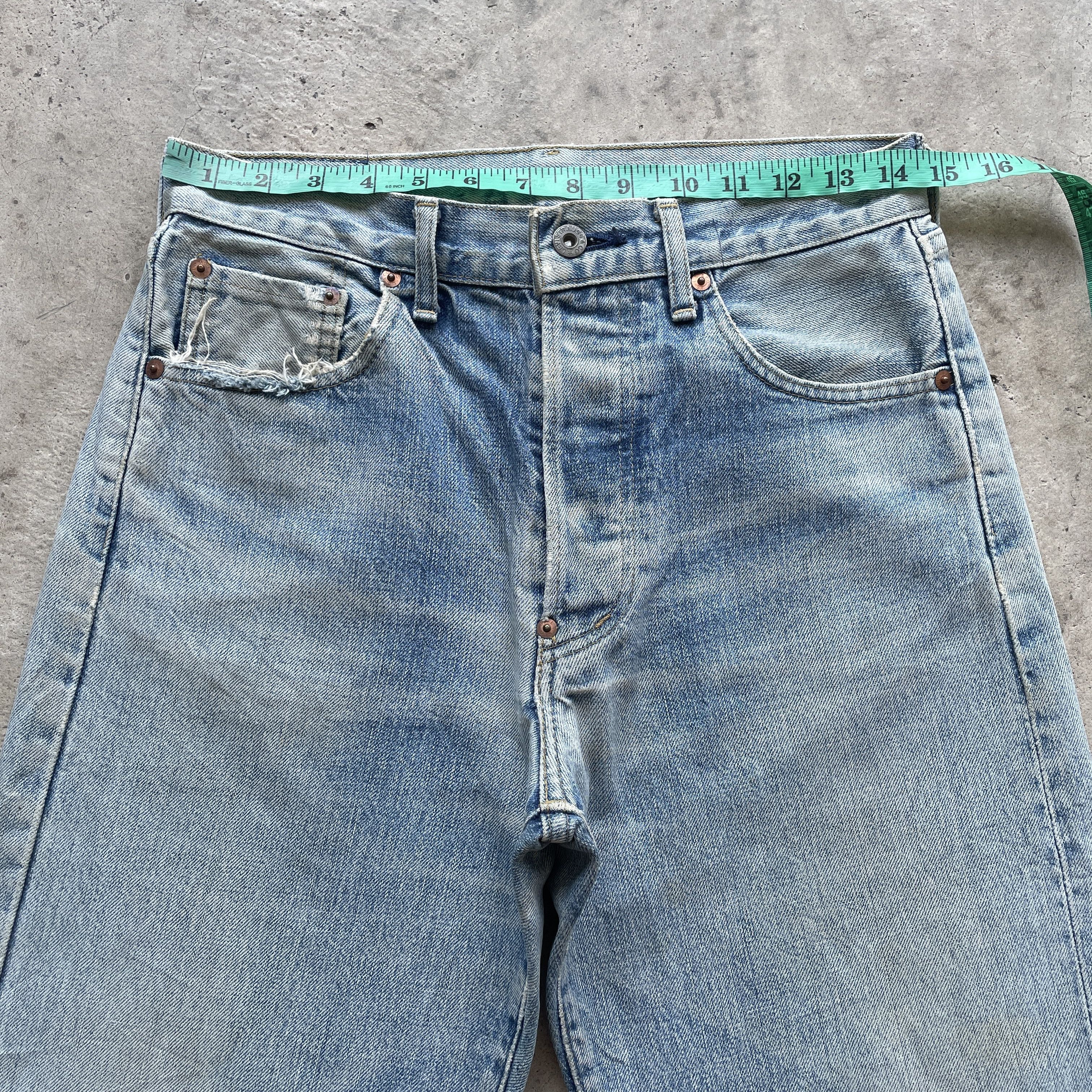 Levi's × Vintage VINTAGE LEVI’S BIG E FADED WASH DISTRESSED BUCKLE JEANS PANT Size US 29 - 5 Thumbnail