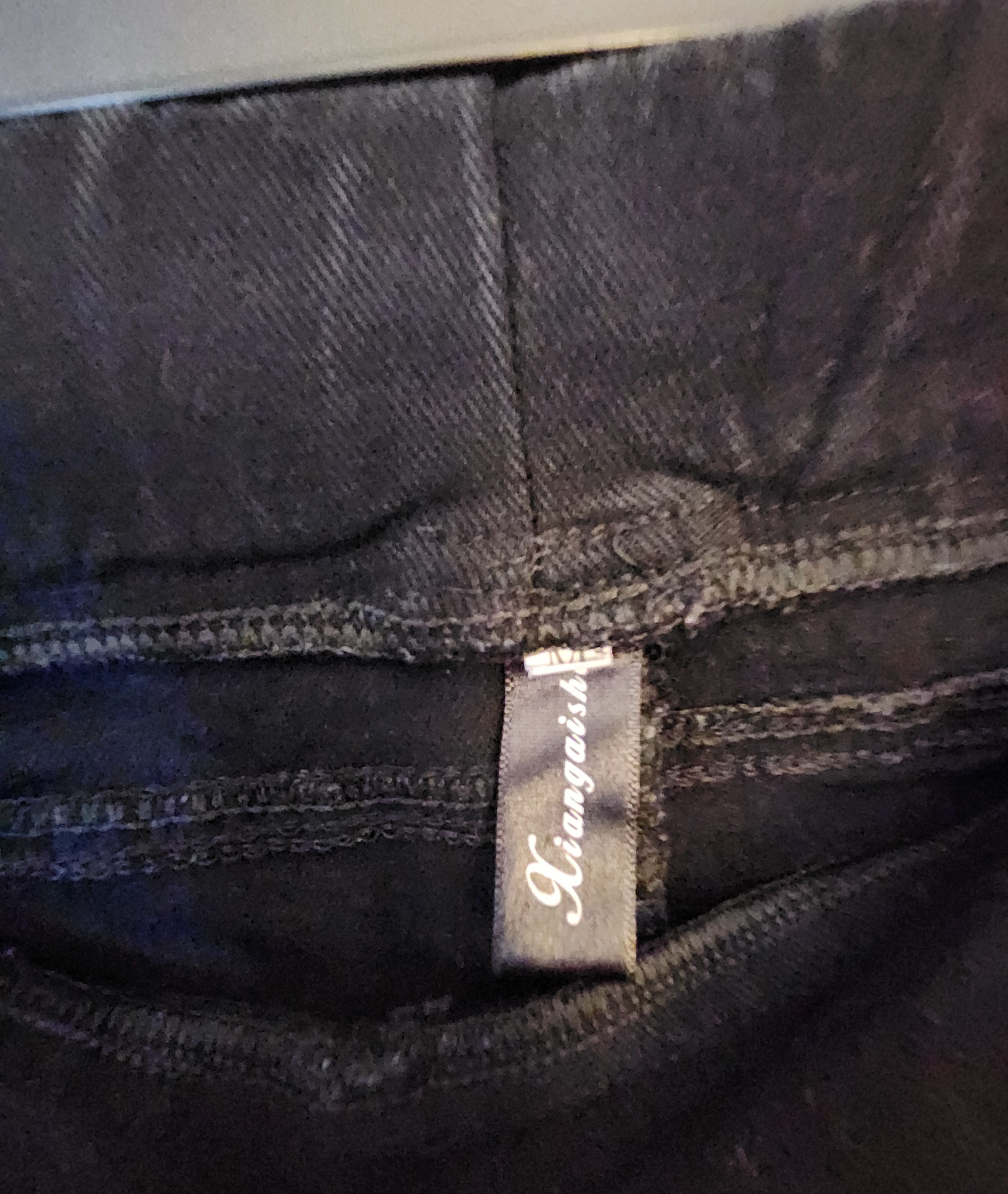 Other NWOT Xiangaisha Black Skinny Jeggings Pleather Pockets XS/S Size 25" / US 0 / IT 36 - 2 Thumbnail