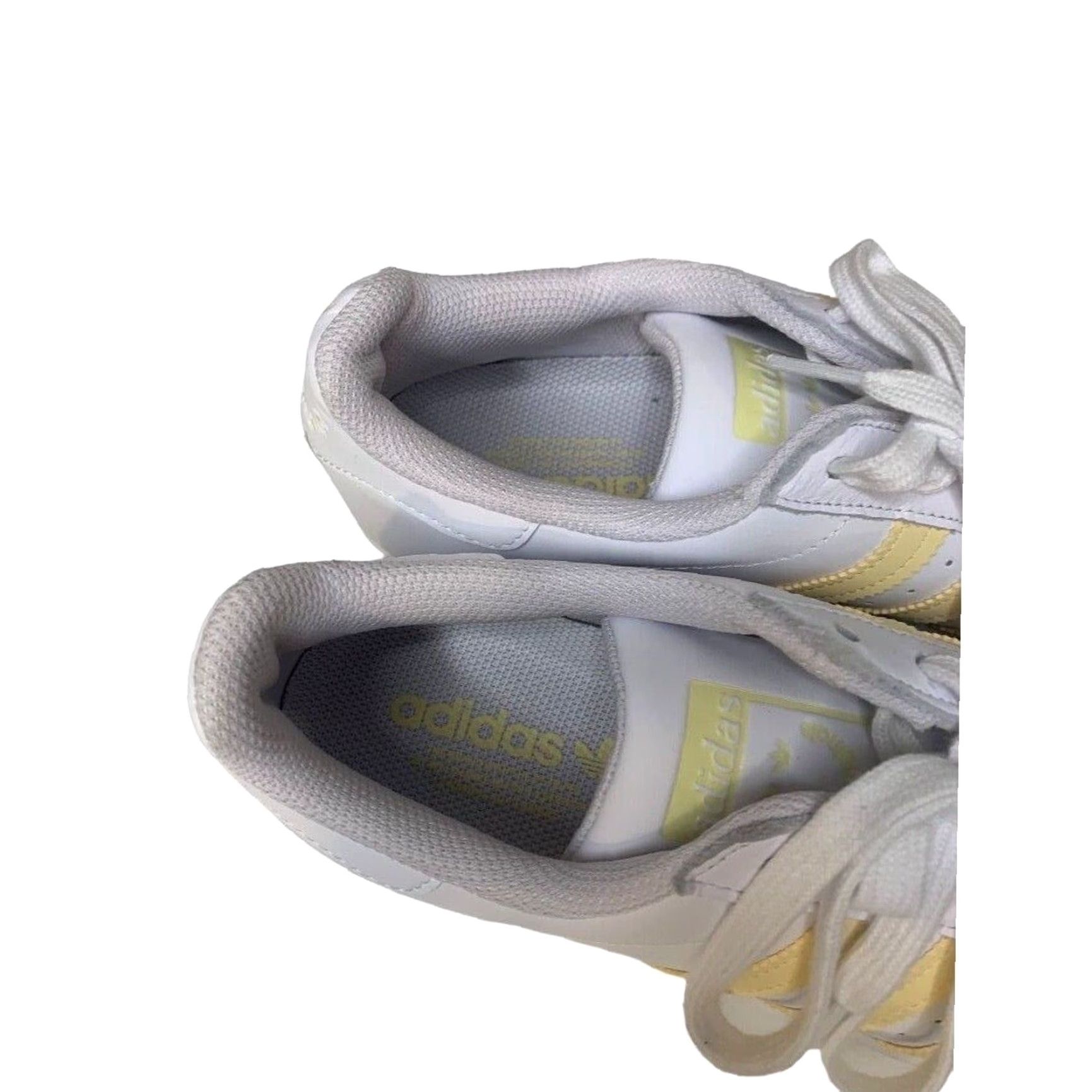 Adidas adidas Original Superstar Sneakers Womens White Yellow GY2073 9.5 US Leather Lace Up Shoes Size US 10 / IT 40 - 6 Thumbnail