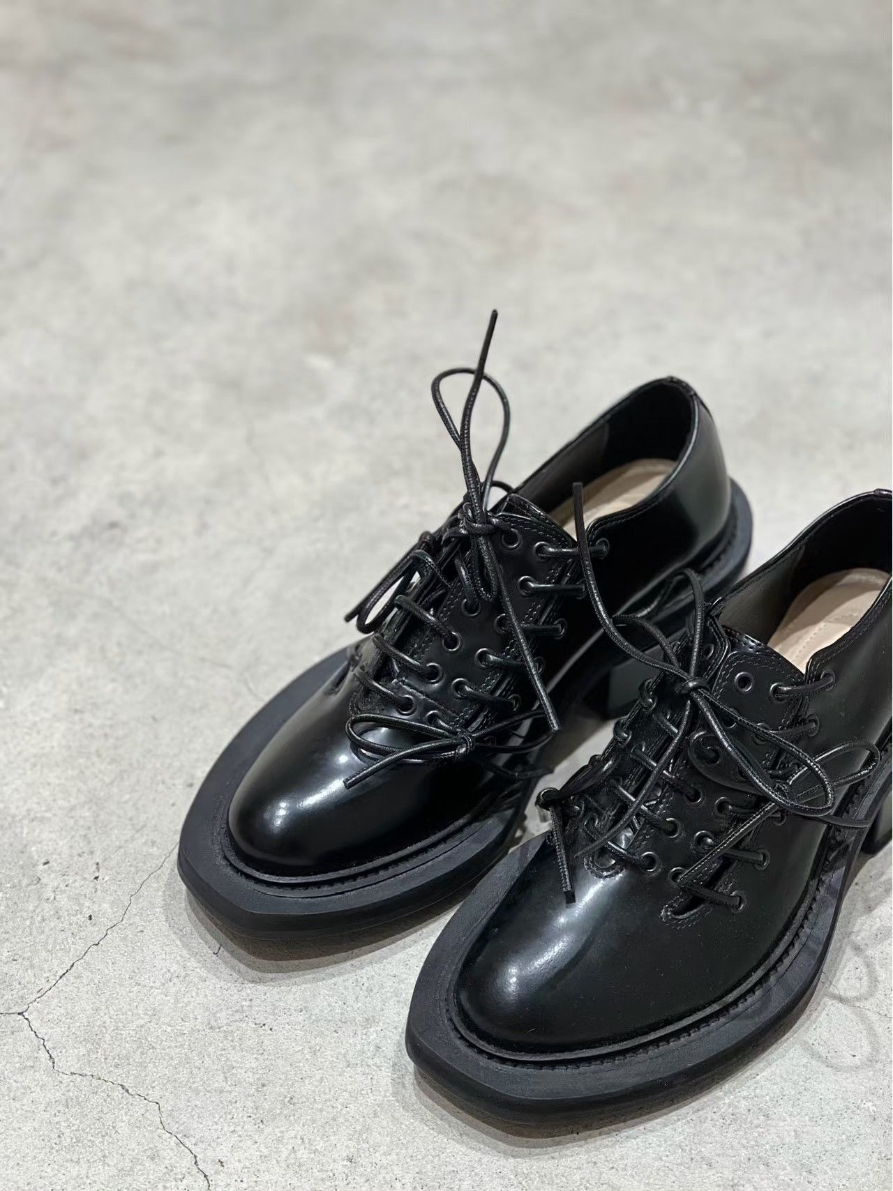 Simone Rocha Simone Rocha Classic Perforated Lace-Up Black Ankle Boots Size US 5 / IT 35 - 1 Thumbnail