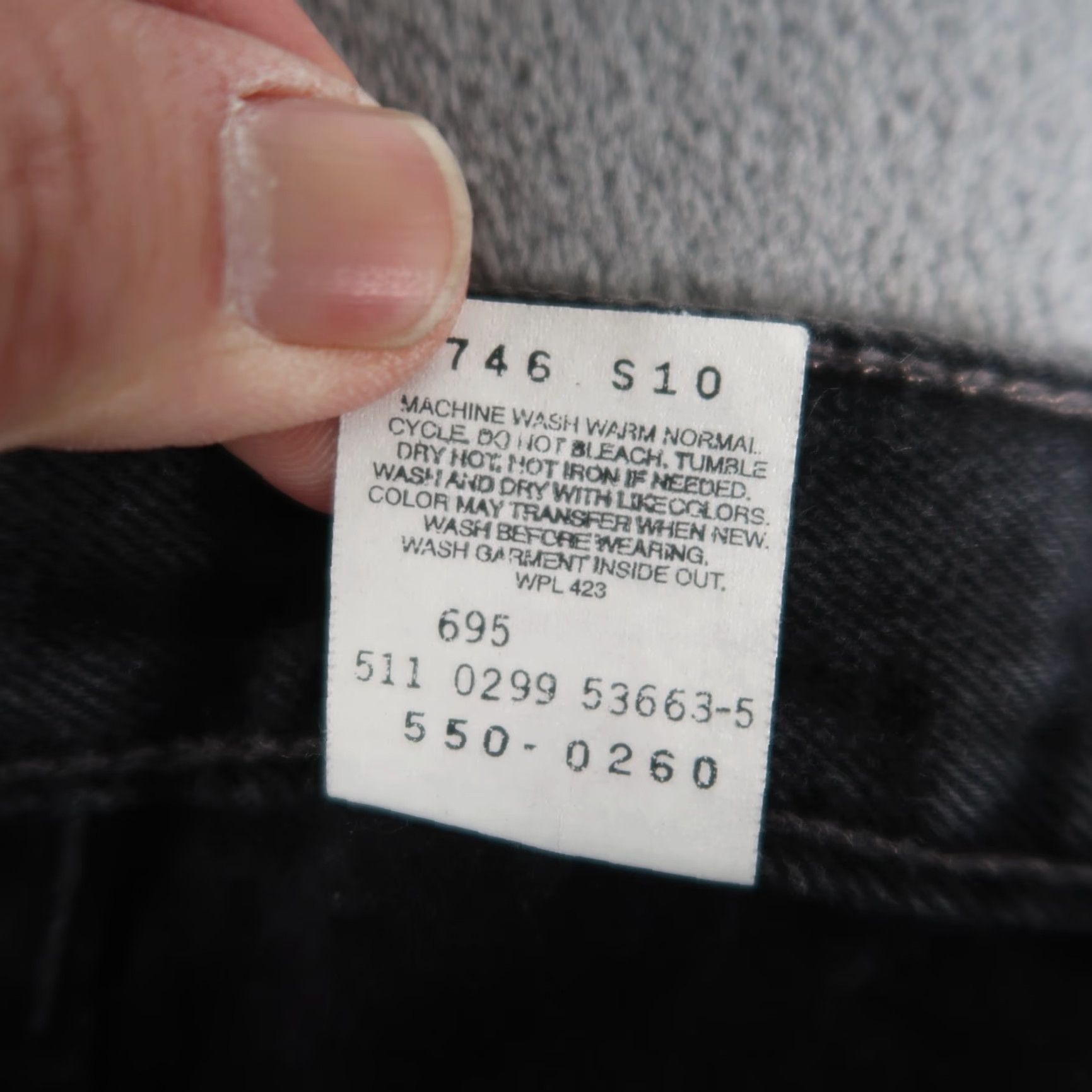 Levi's VINTAGE Levi's 550 Jeans Men 34x32 Black Relaxed Fit Denim 5-Pocket USA Made 90s 550 Theme Mens Size US 34 / EU 50 - 5 Thumbnail