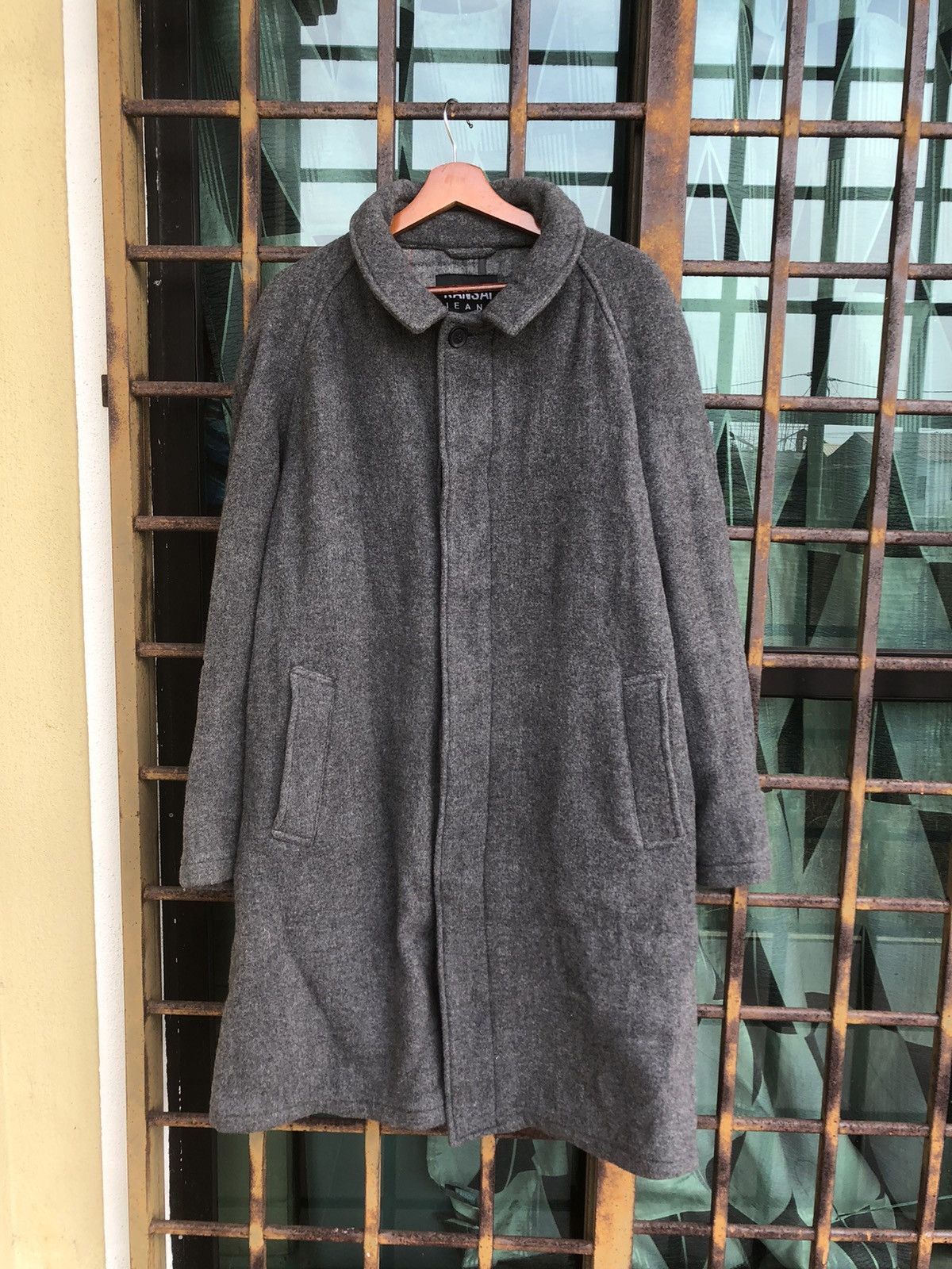 Kansai Yamamoto Kansai Yamamoto Wool Long Coat Button Size US L / EU 52-54 / 3 - 1 Thumbnail